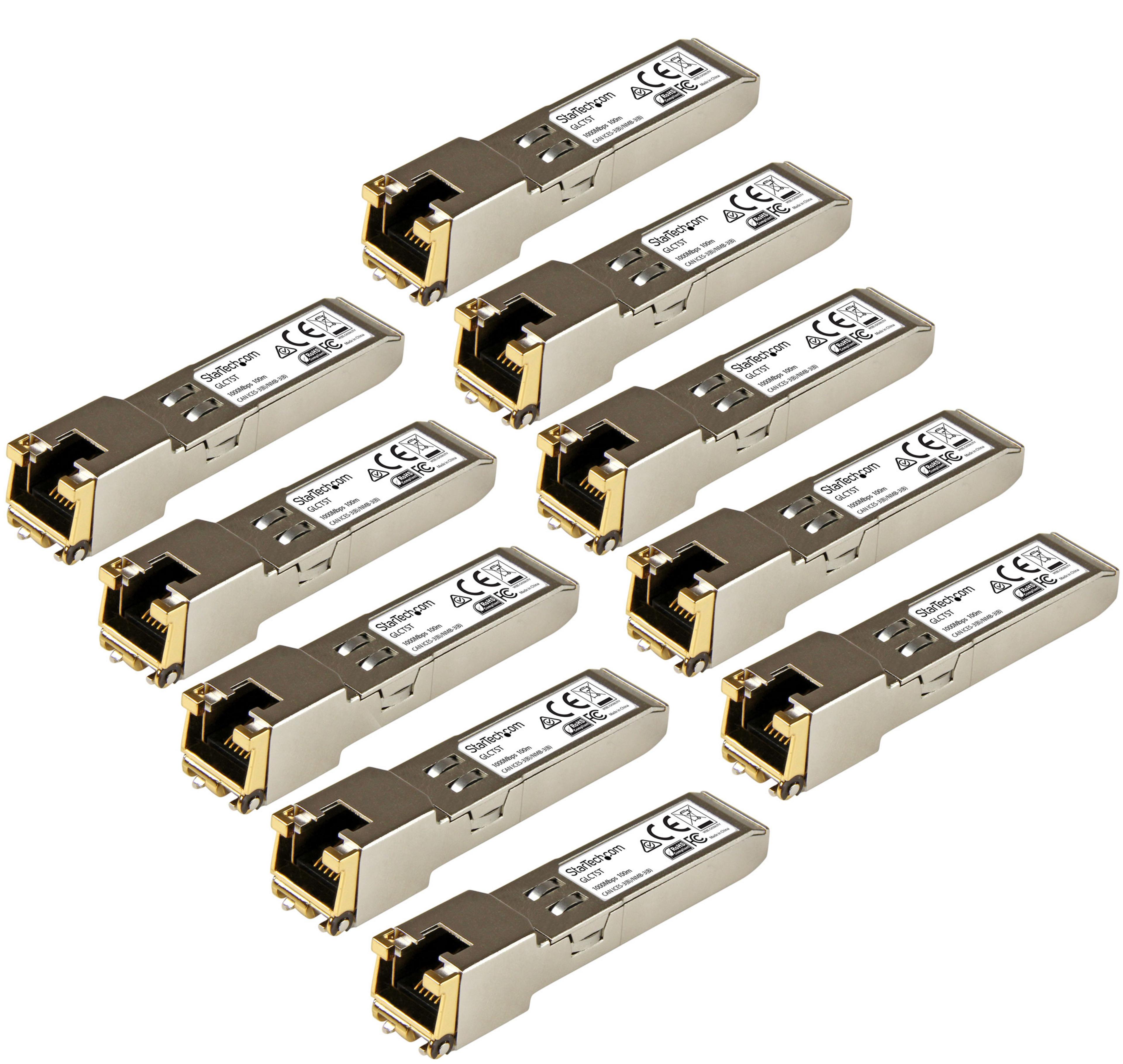 Módulo SFP StarTech GLCTST, pack 10 u.