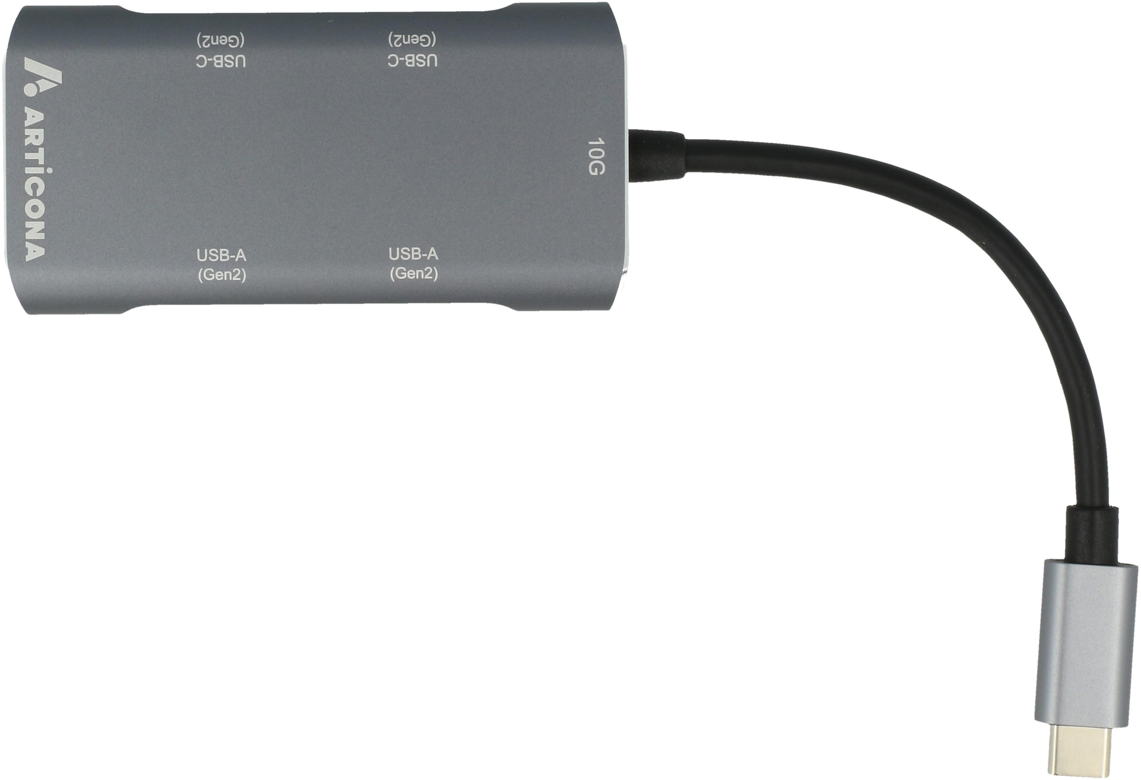 ARTICONA 4 portos USB-C 3.1 hub