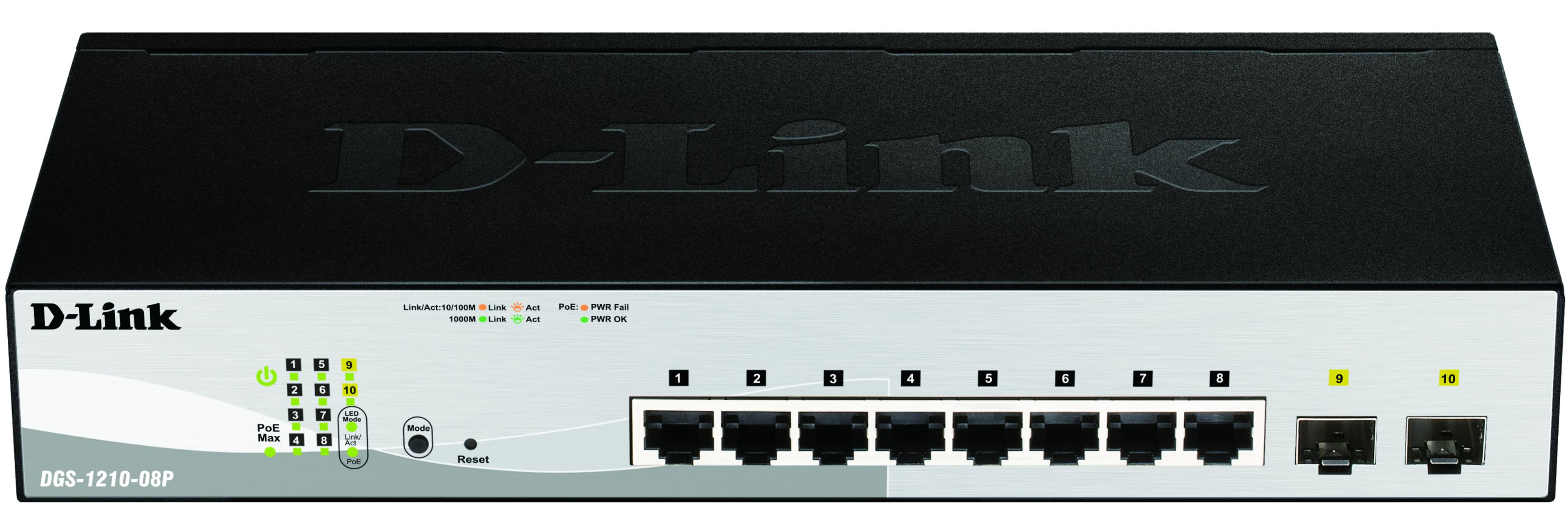 D-Link DGS-1210-08P/E PoE Switch
