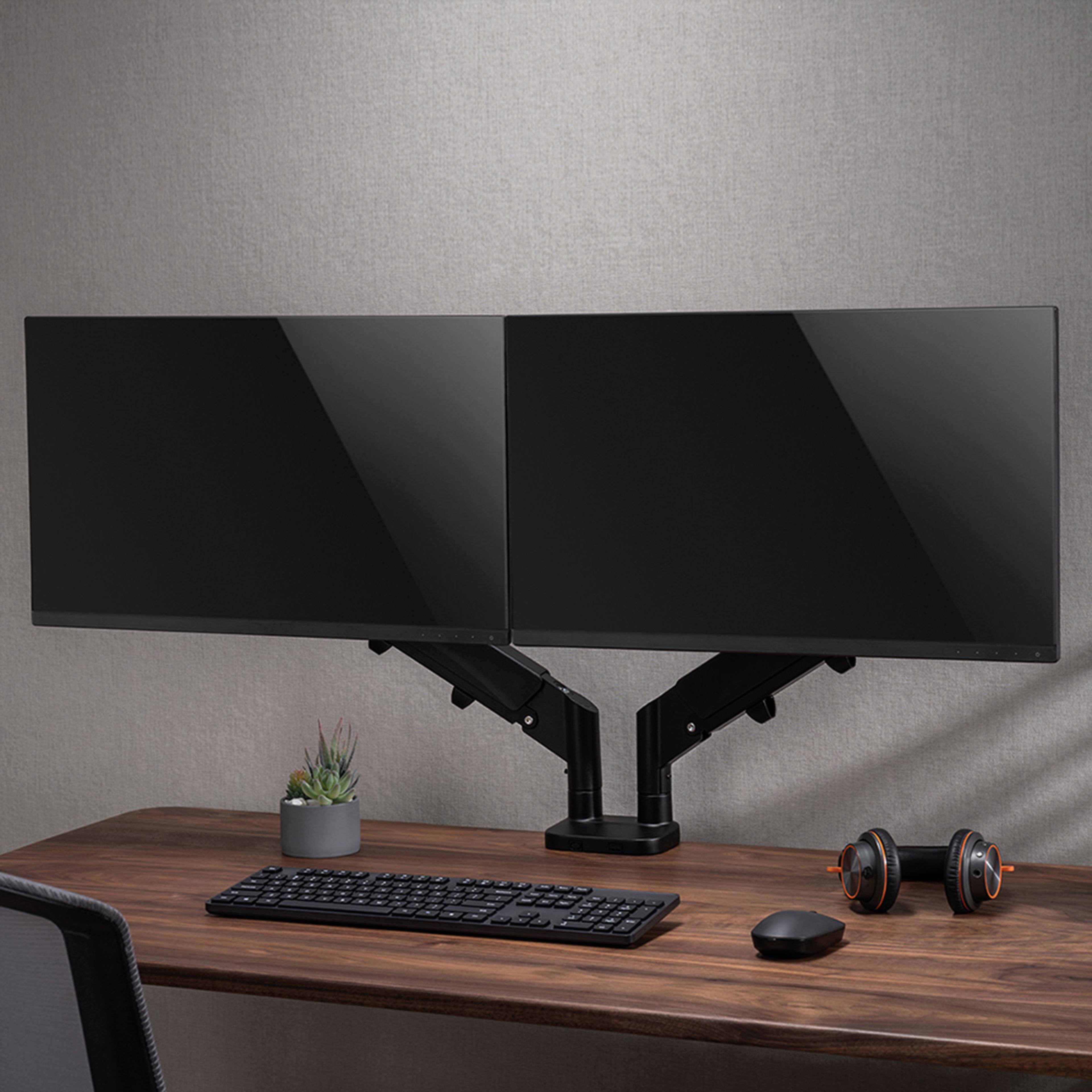 VALUE Dual Desk Monitor Arm w/ Pivot