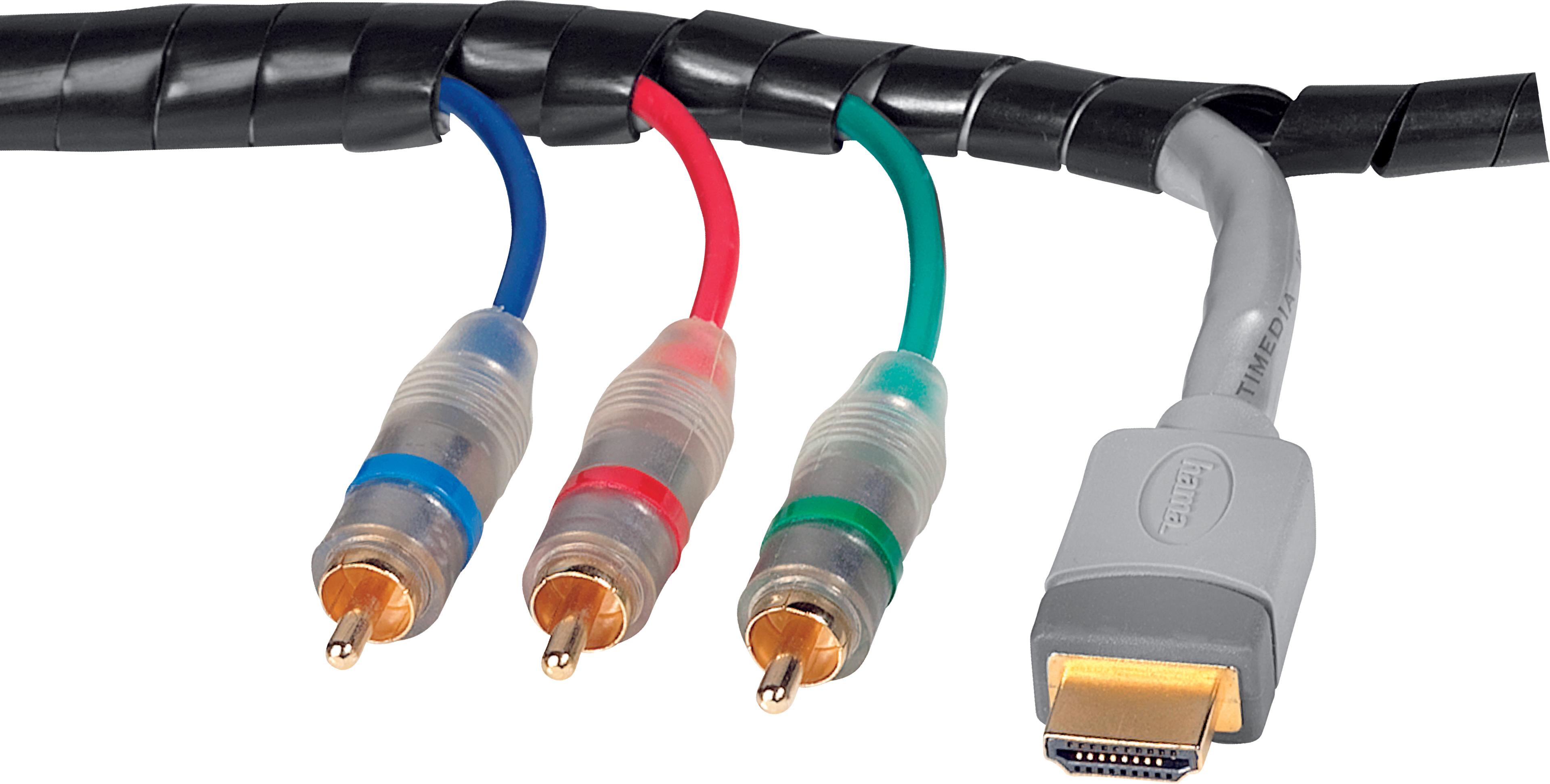 Spiralband schwarz 2,5 m