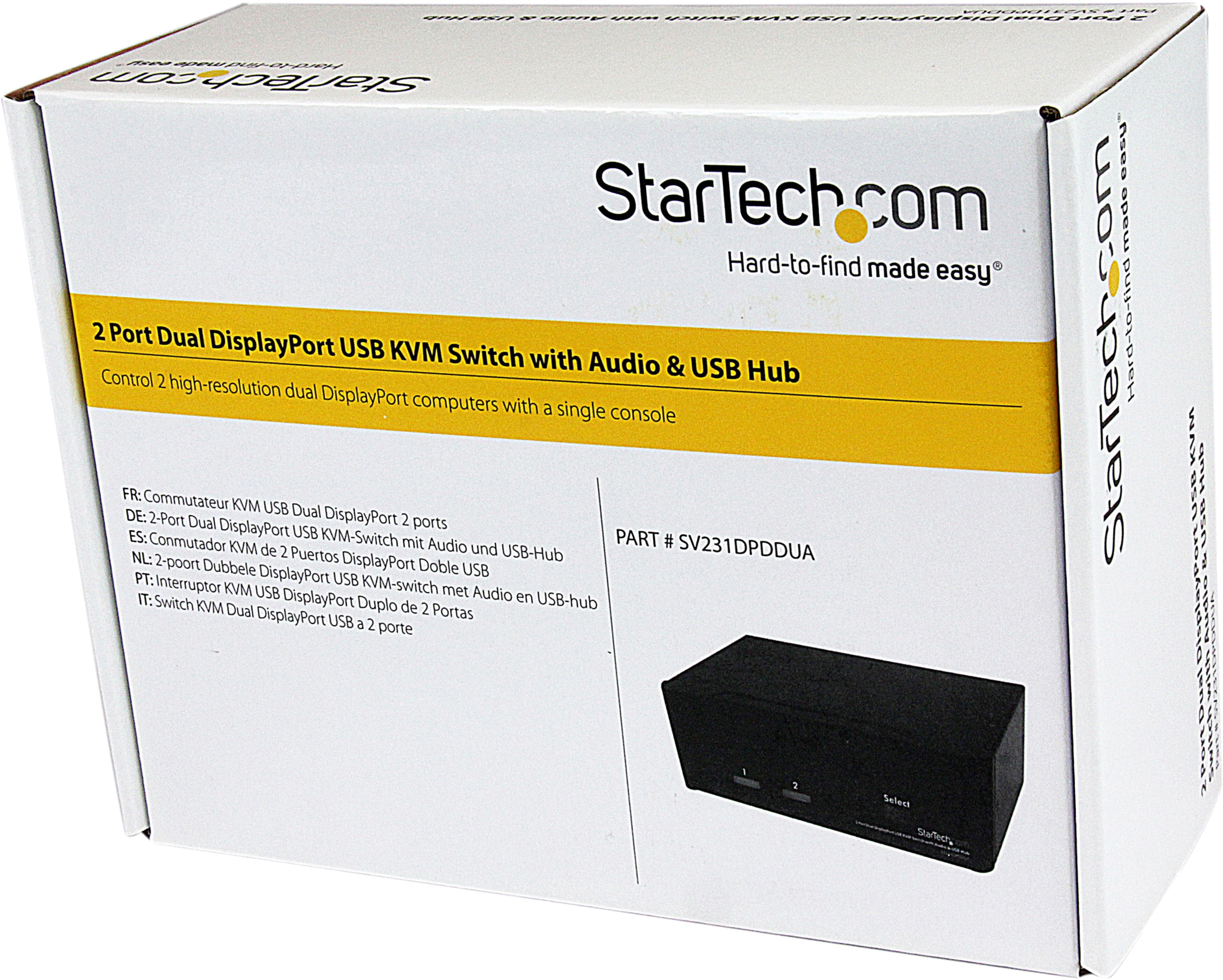 Switch KVM 2 ports StarTech DP DualHead