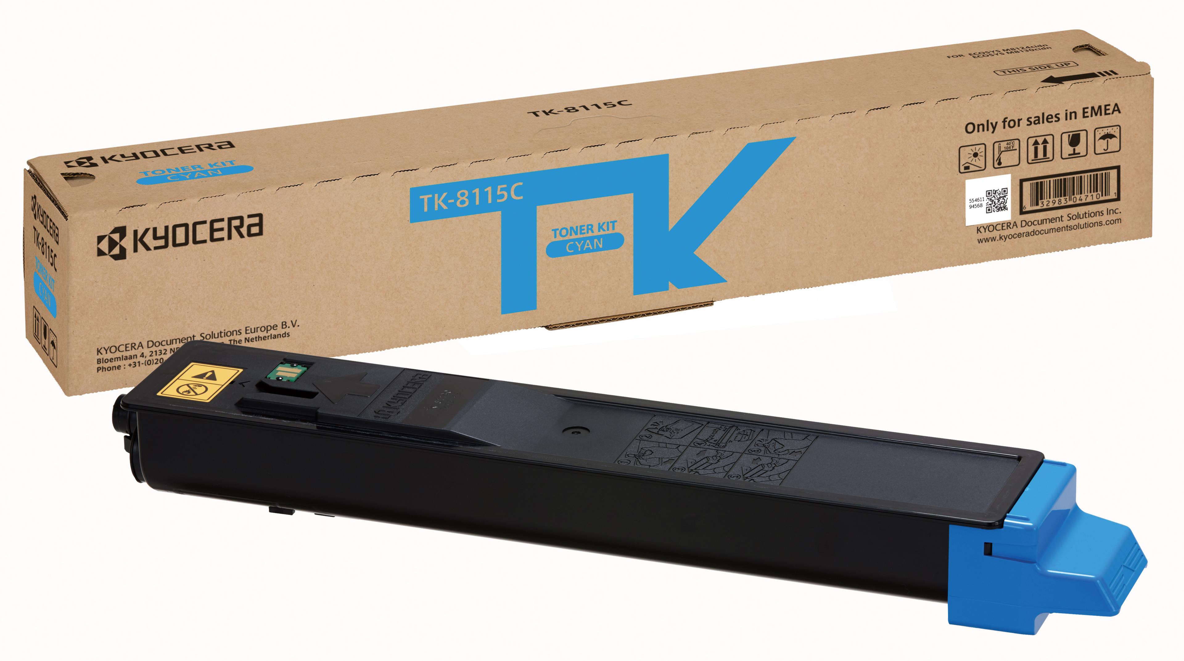 Kyocera TK-8115C Toner Kit Cyan