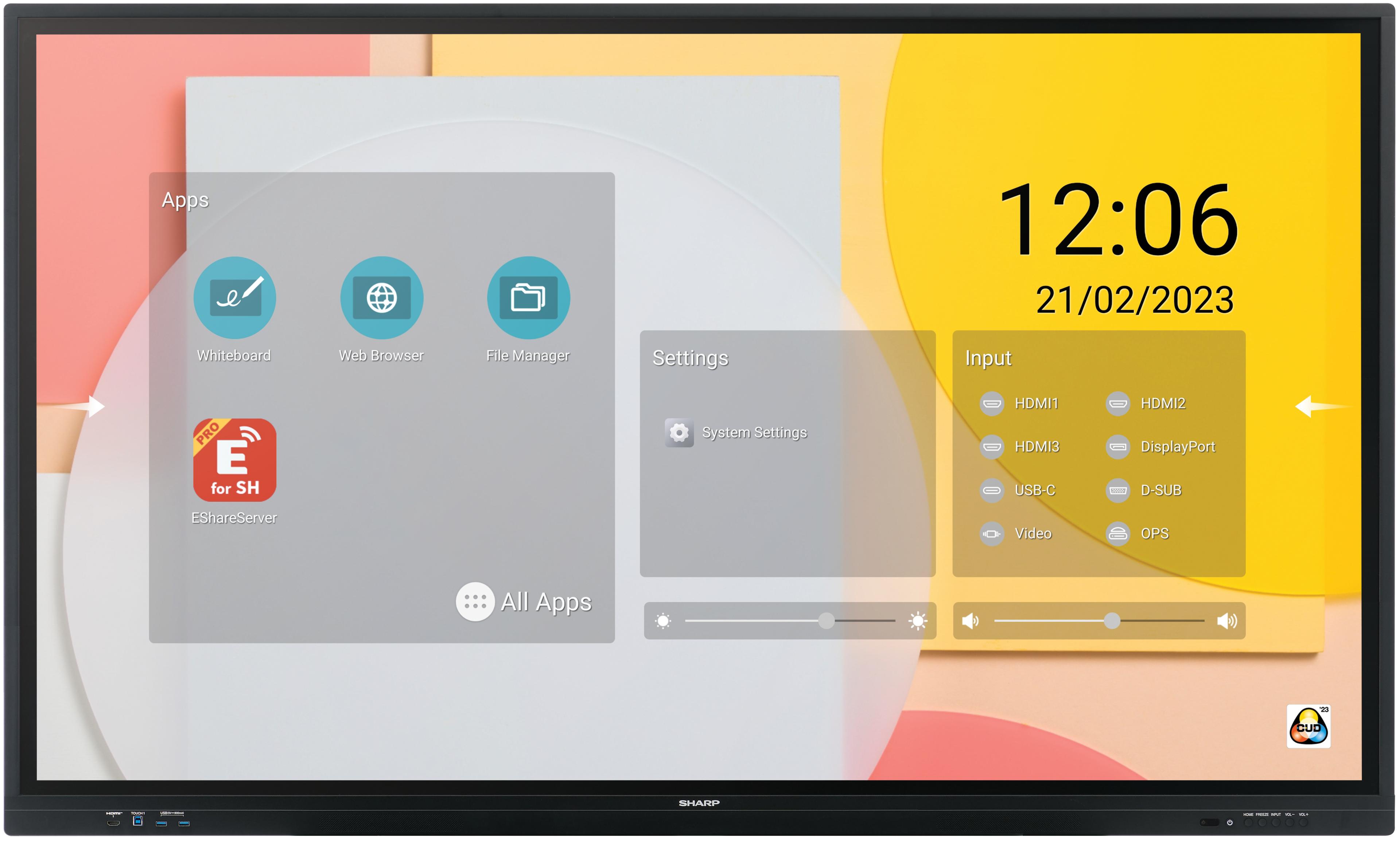 Sharp PN-LC652 Touch Display