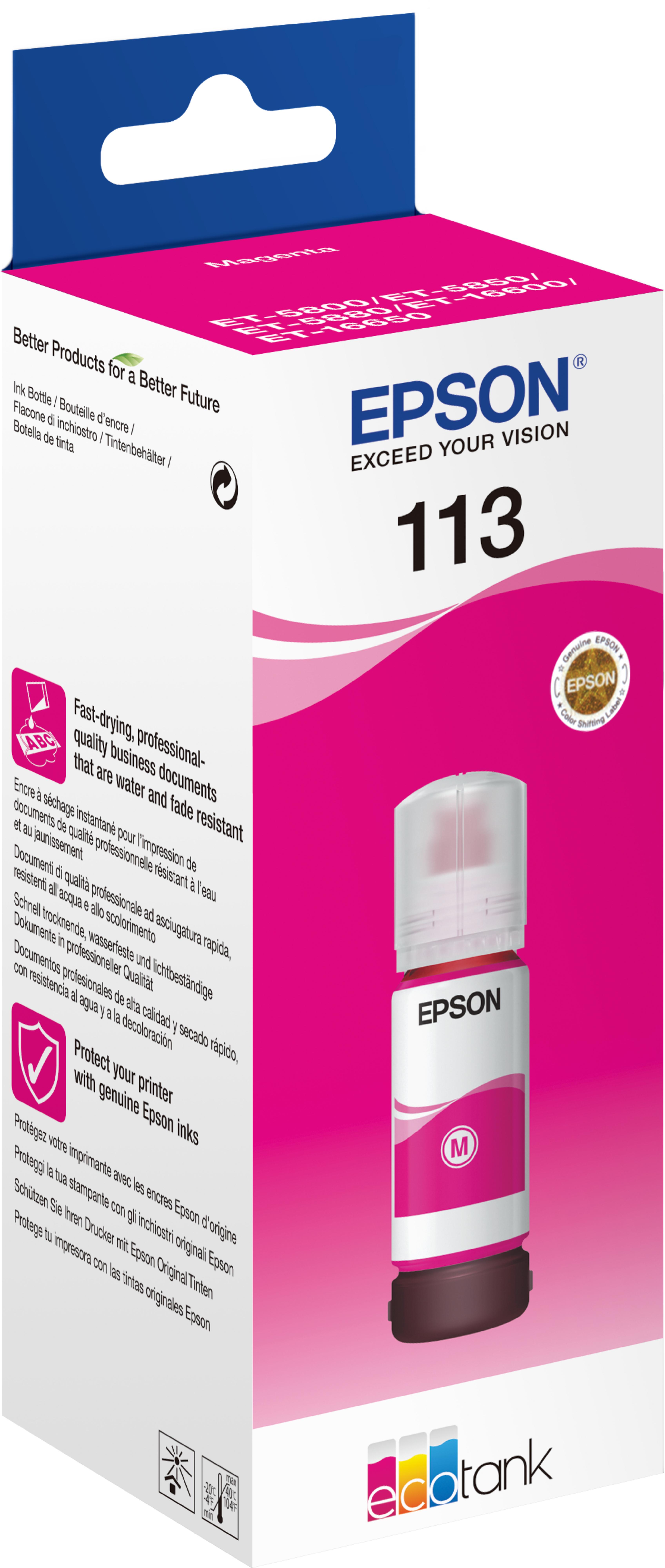 Epson 113 EcoTank Pigment Ink Magenta