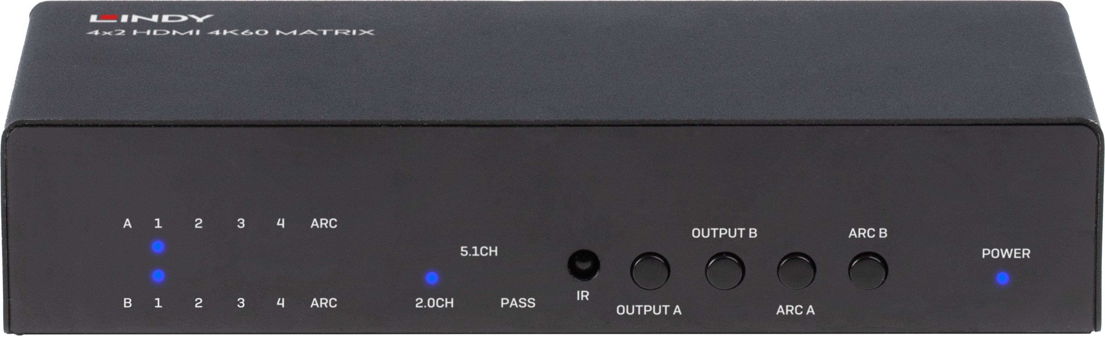LINDY Matrix Switch 4x2 HDMI