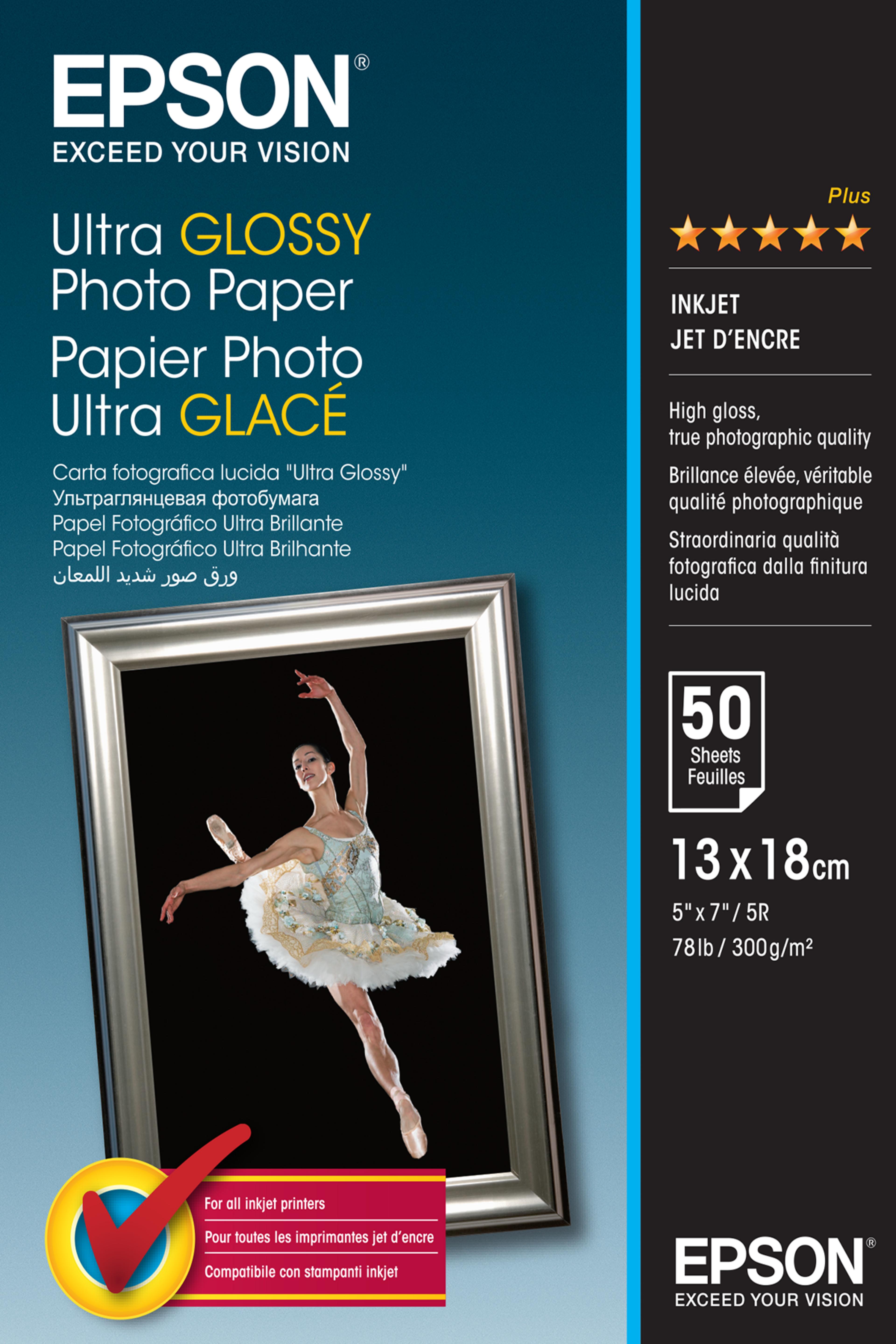 Papel foto. Epson Ultra Glossy 130x180mm