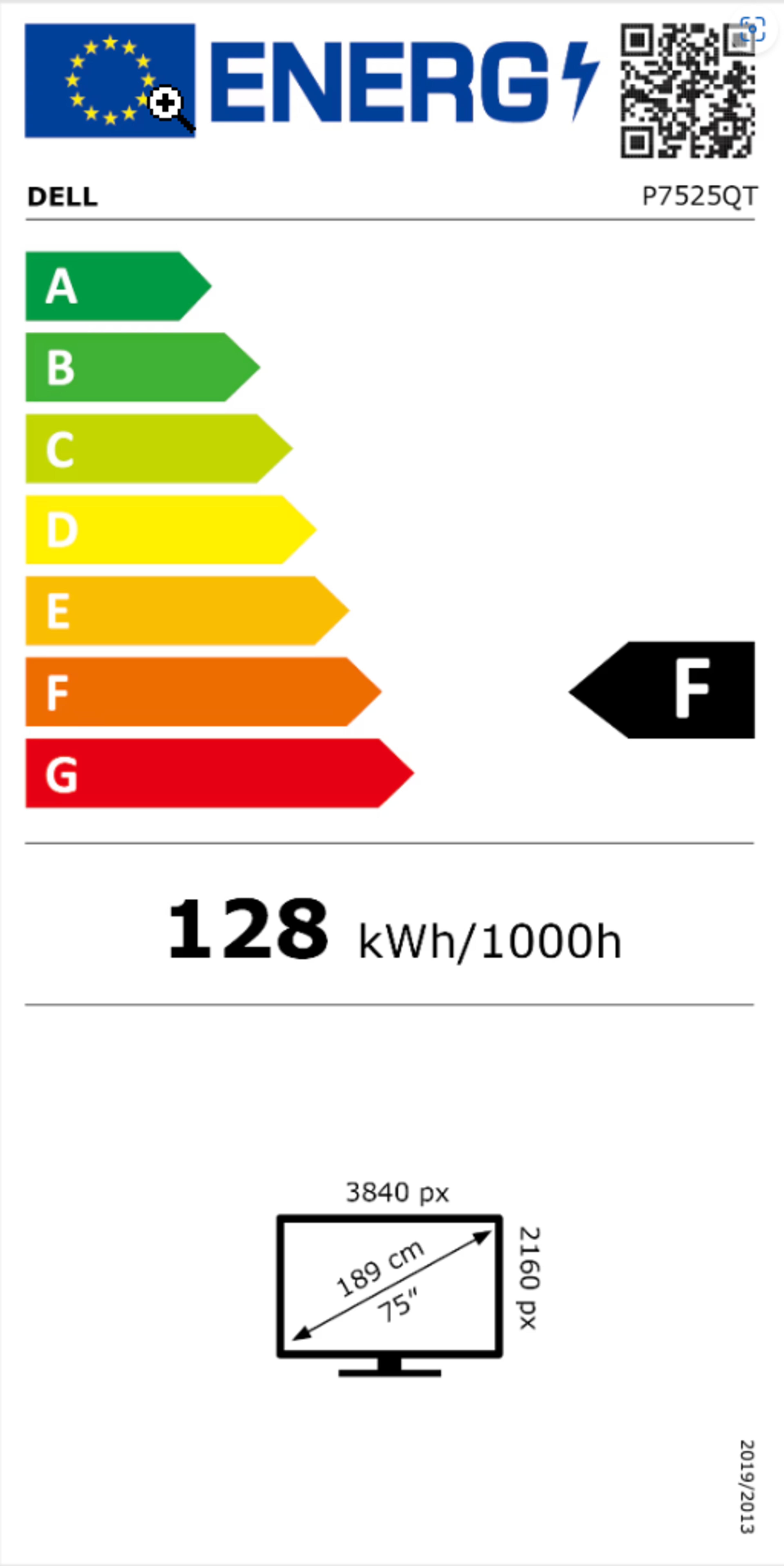 Écran tactile Dell Pro 75 Plus P7525QT