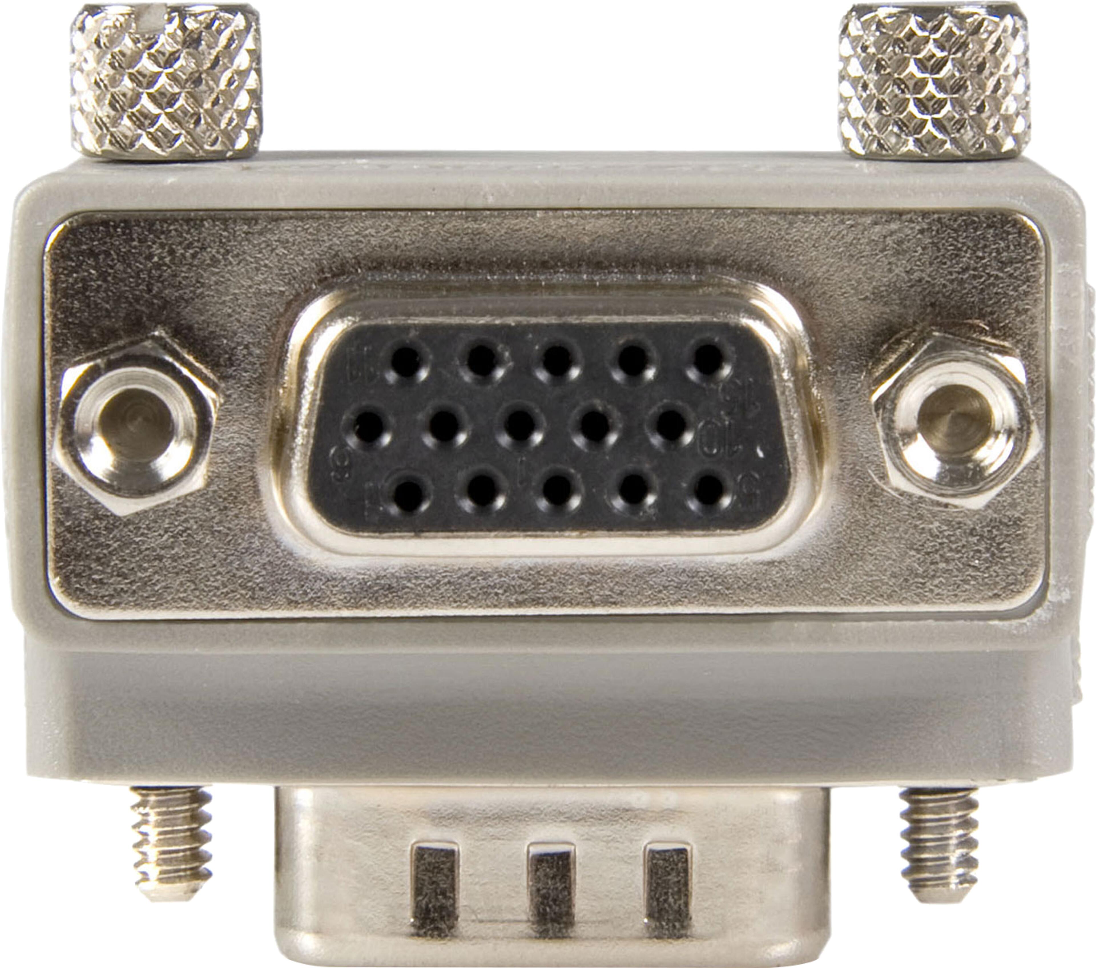 Adapt. VGA HD15 fêmea - HD15 macho 90°