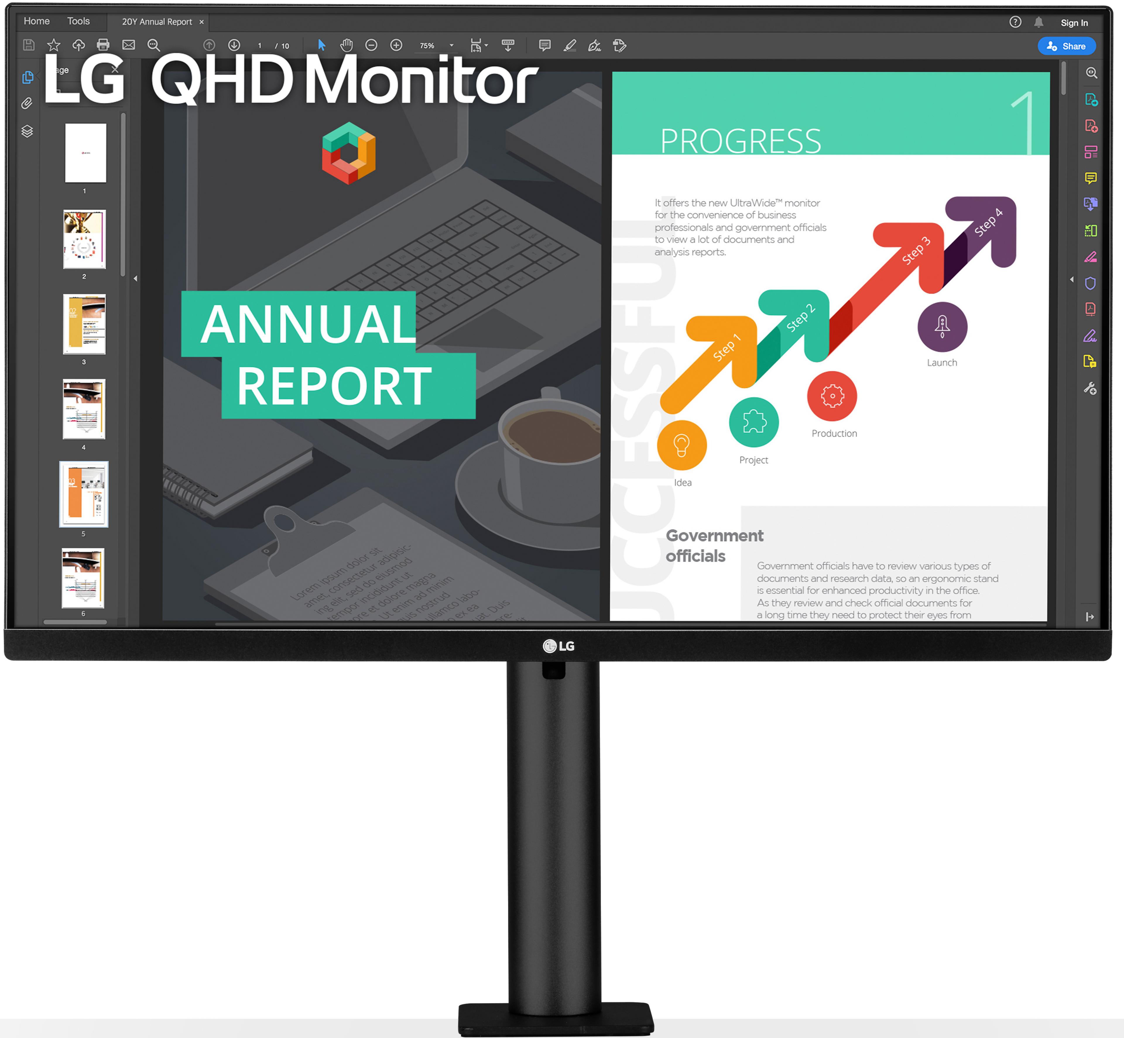 LG 27QN880P-B Ergo Monitor