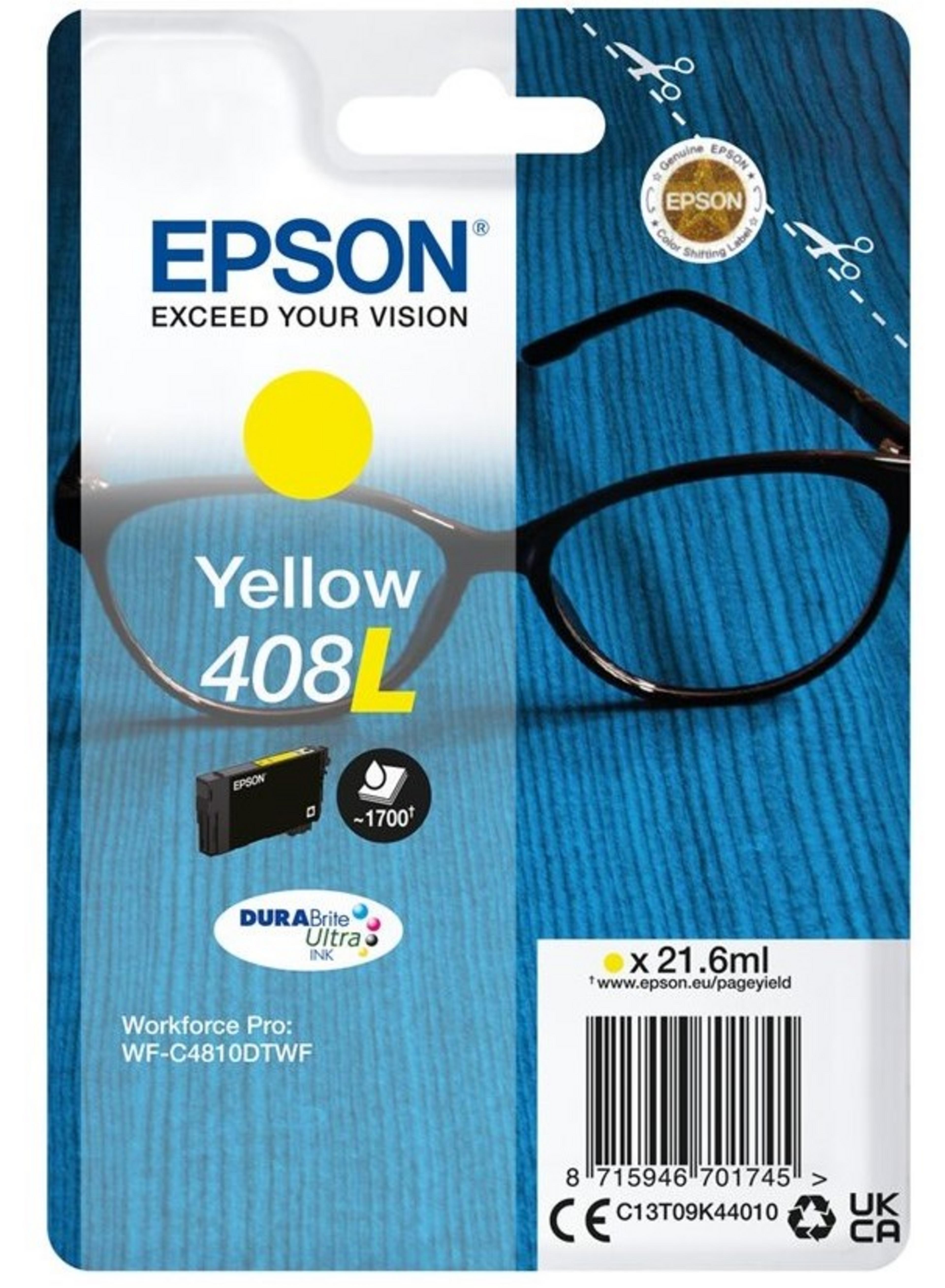 Epson DURABrite 408L Ultra Ink Yellow