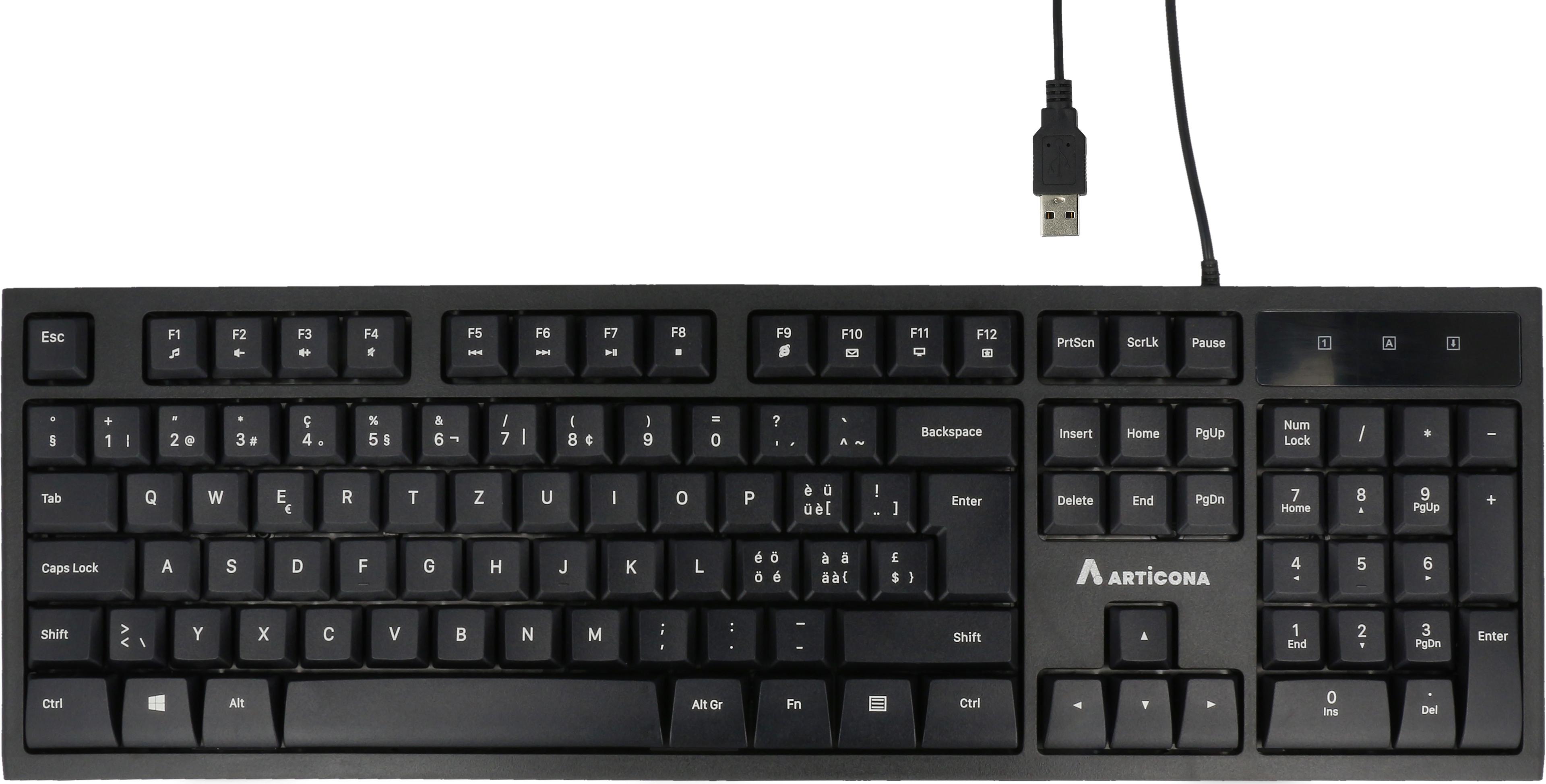 ARTICONA Simple Black Keyboard