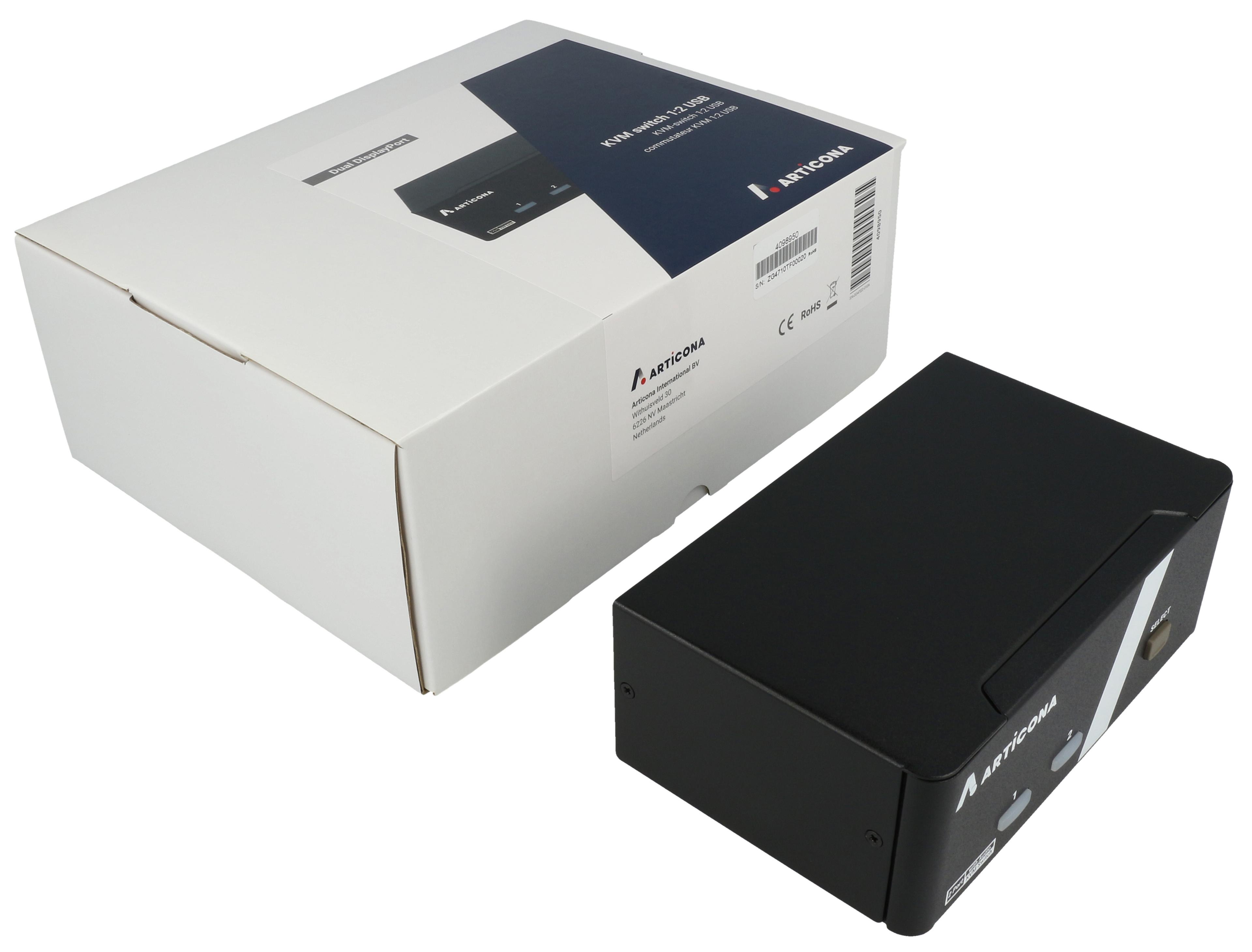 ARTICONA DP DualHead 2-port KVM Switch