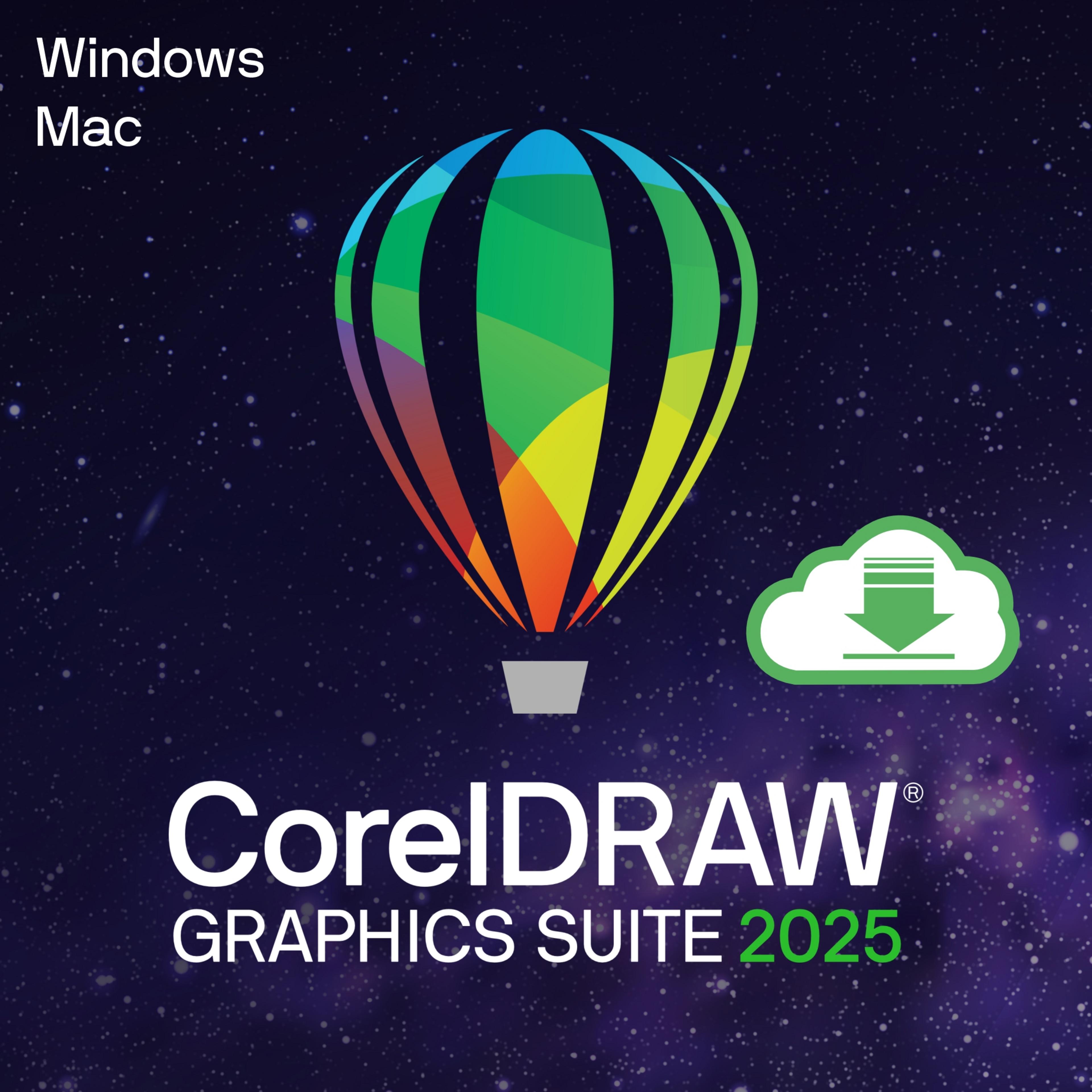 CorelDRAW Graphics Suite 2025 (by Alludo) Business, 251+ User, License+Maintenance 1 Year