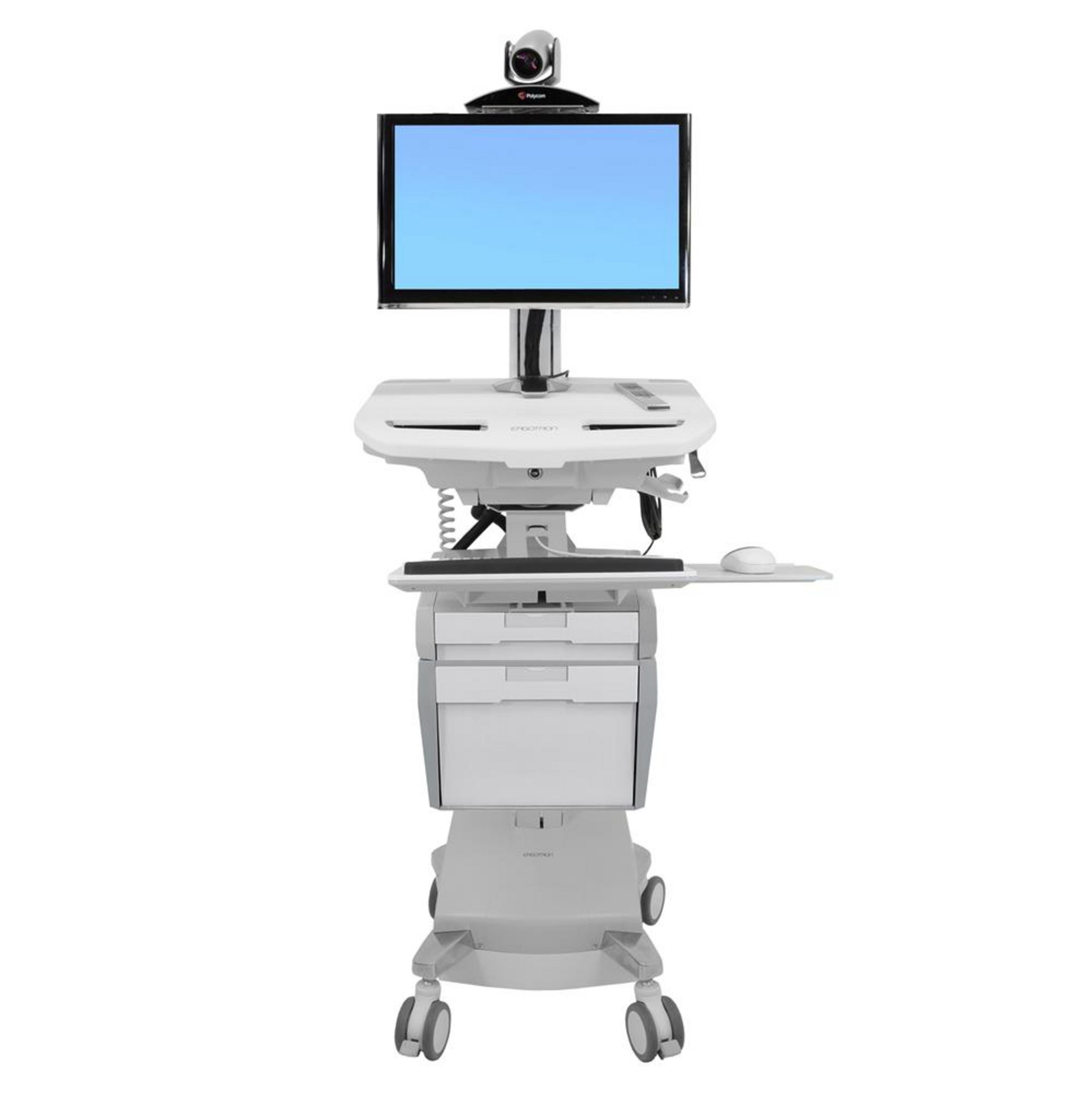 Chariot visite télémédec. Ergotron SV44