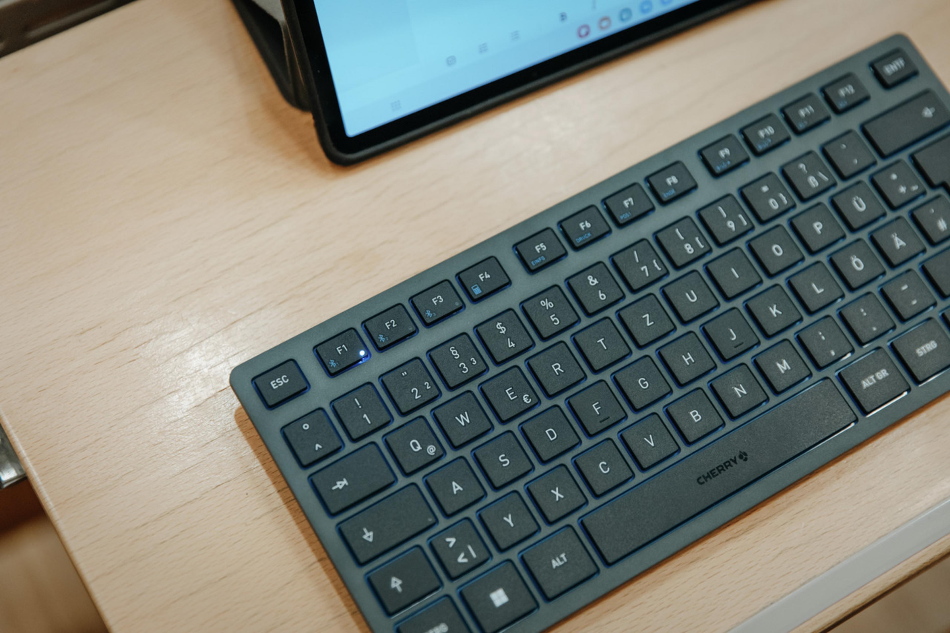 CHERRY KW 7100 MINI Tastatur slate blue