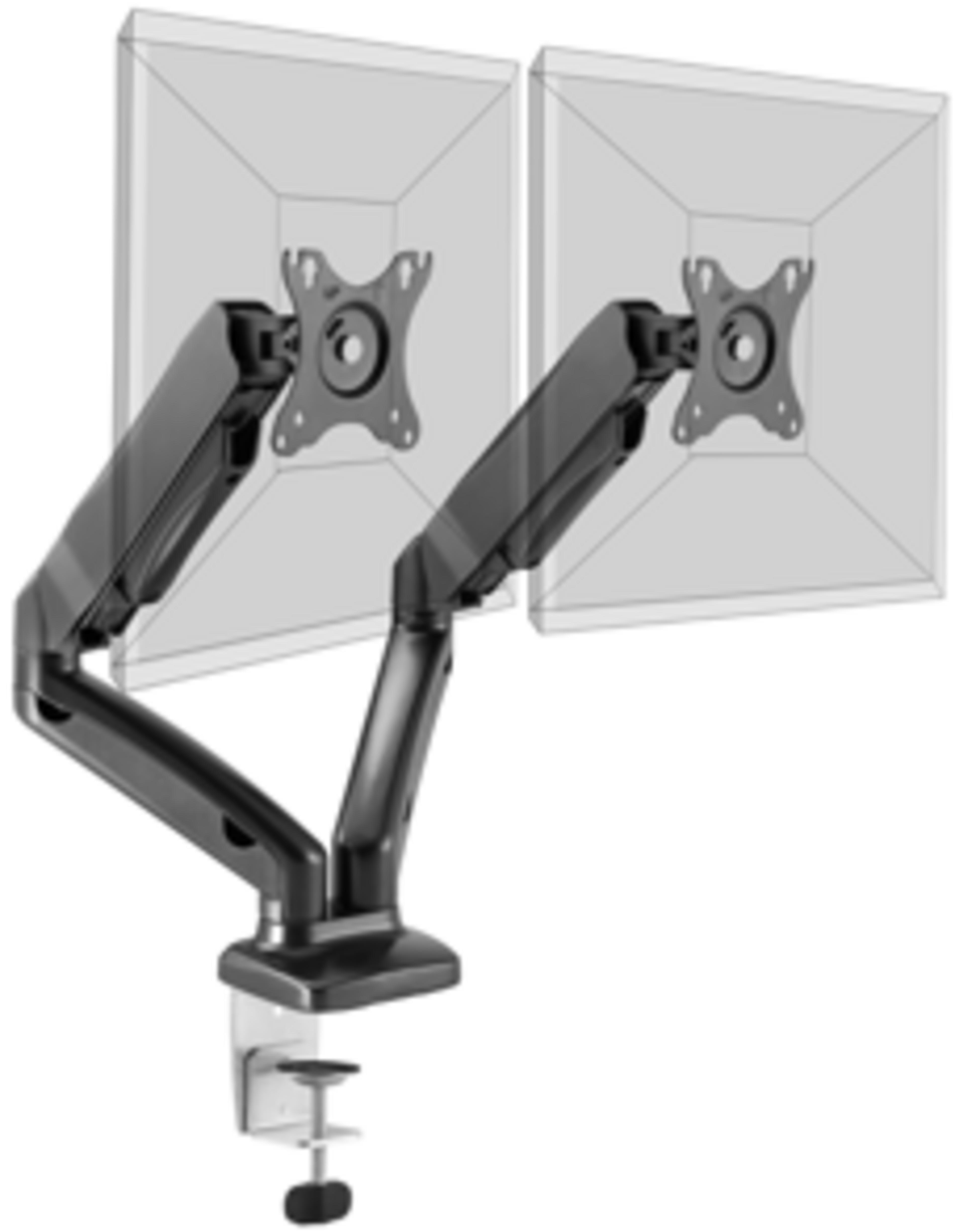 Port Ergonomic Dual Monitor Arm