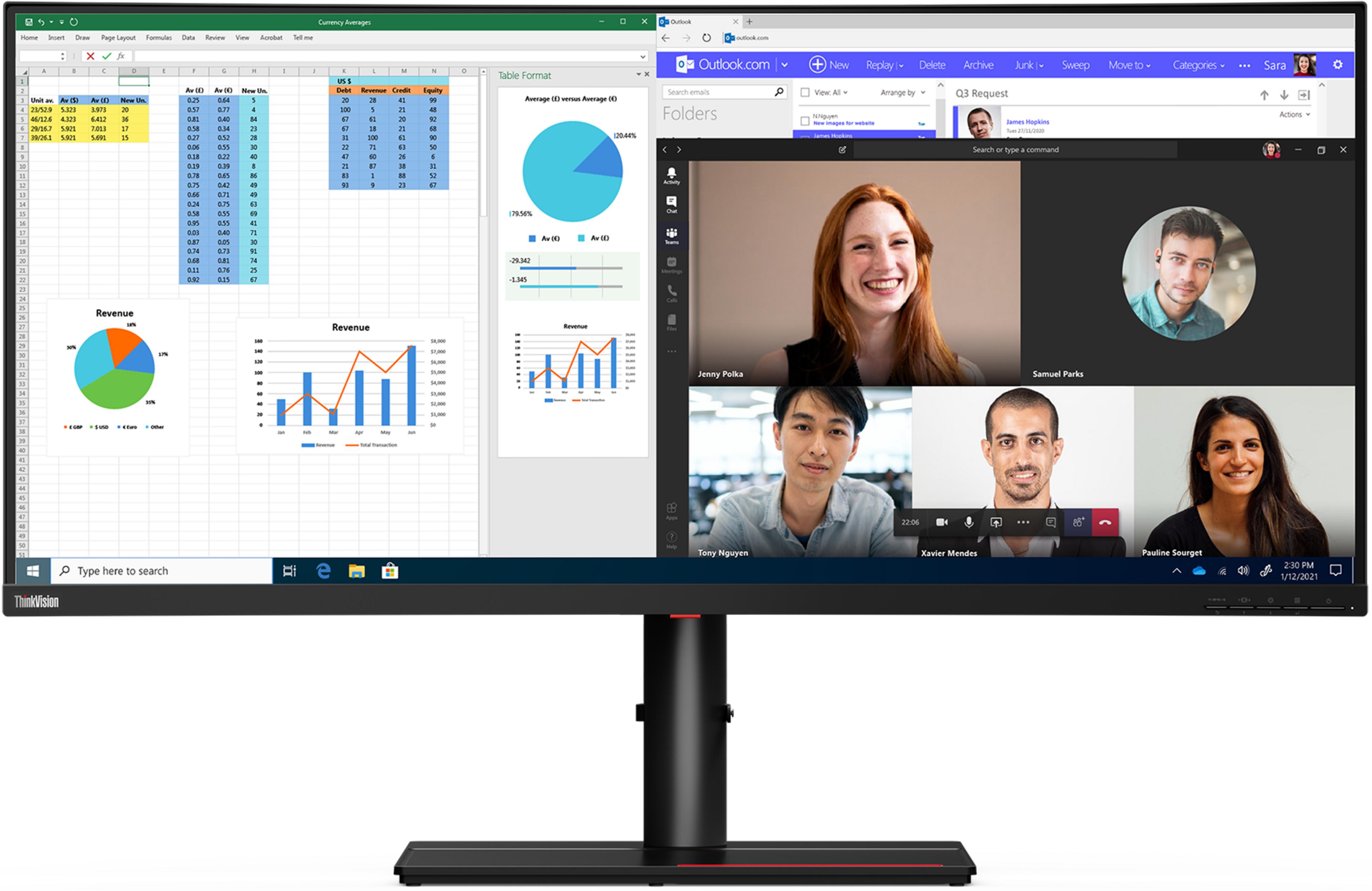 Lenovo ThinkVision P40w-20 Monitor