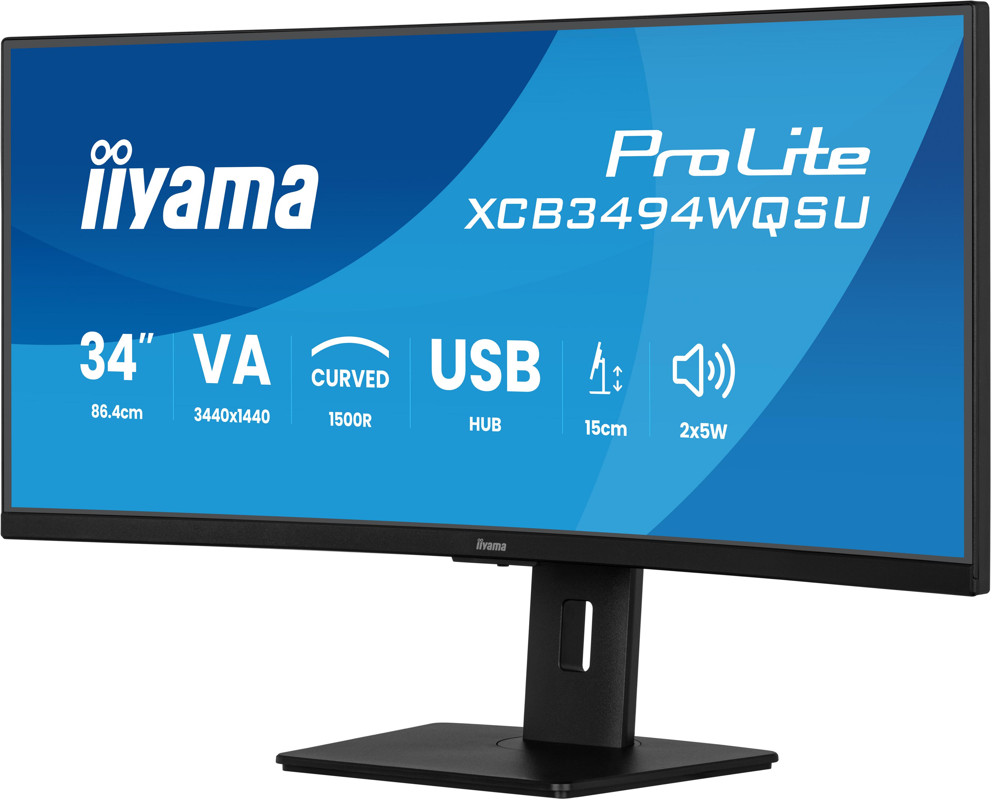 iiyama PL XCB3494WQSU-B1 Curved Monitor