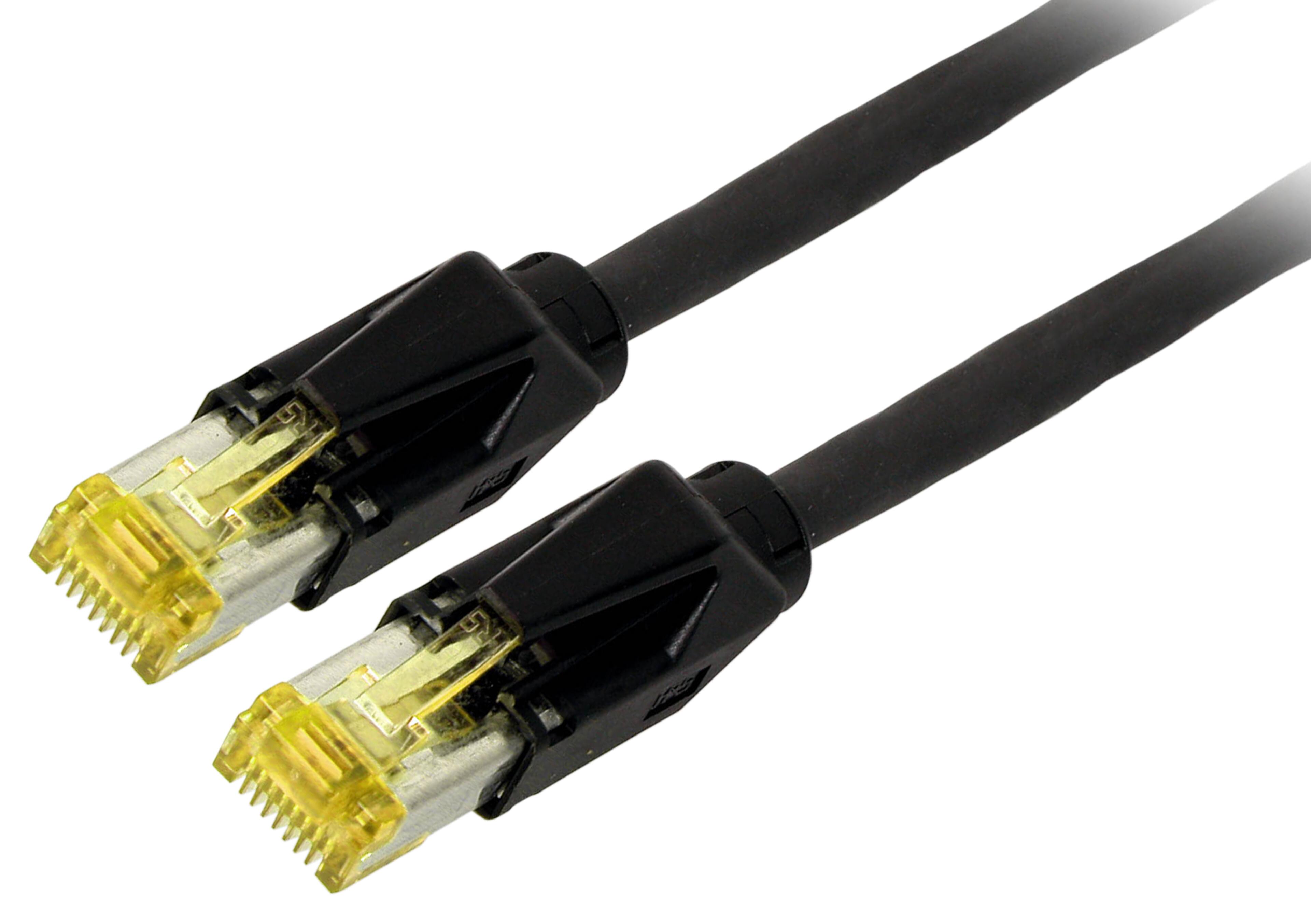Patch Cable RJ45 S/FTP Cat6a 3m Black