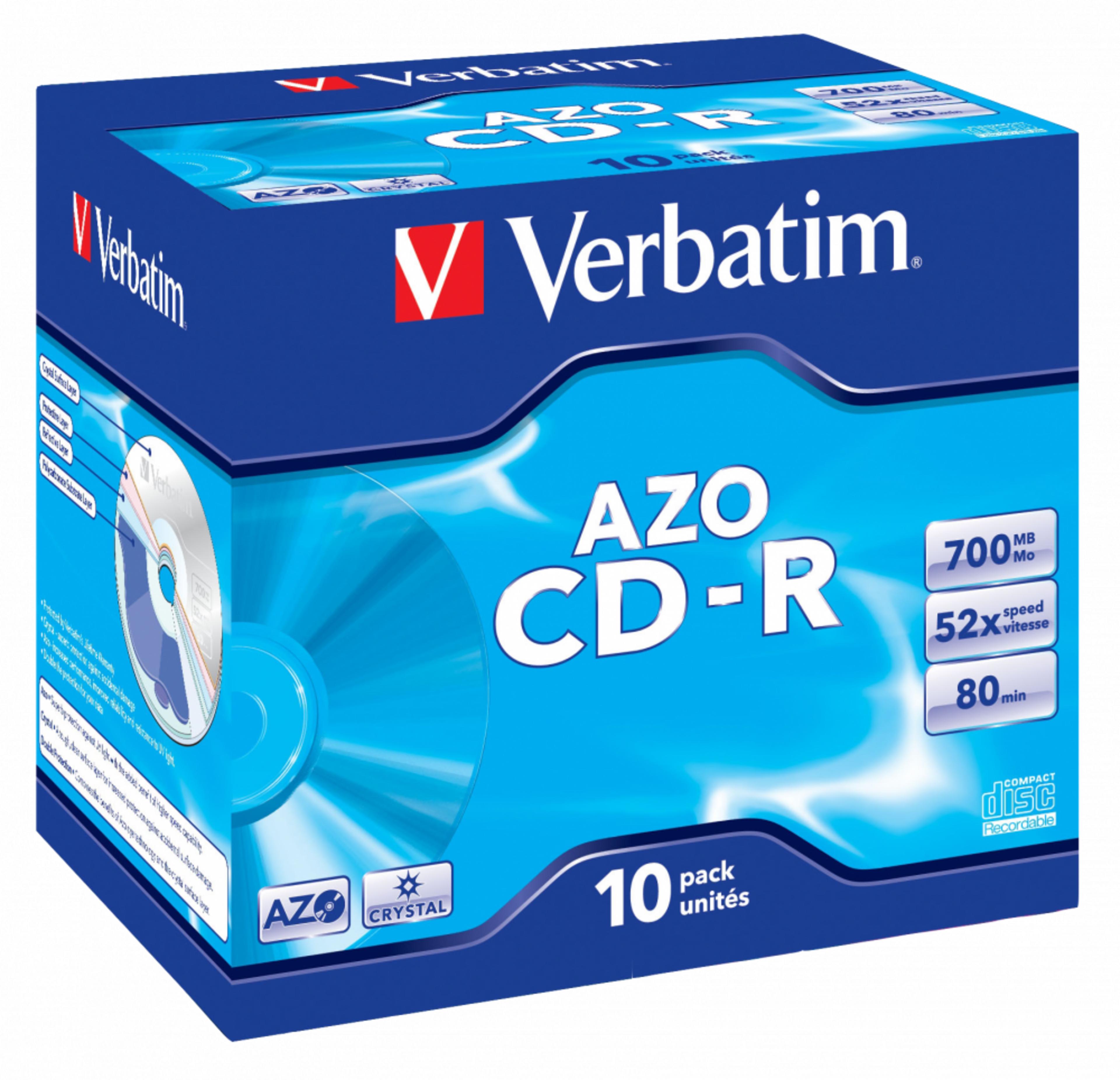 Verbatim CD-R 700MB 52x Crystal JC(10)