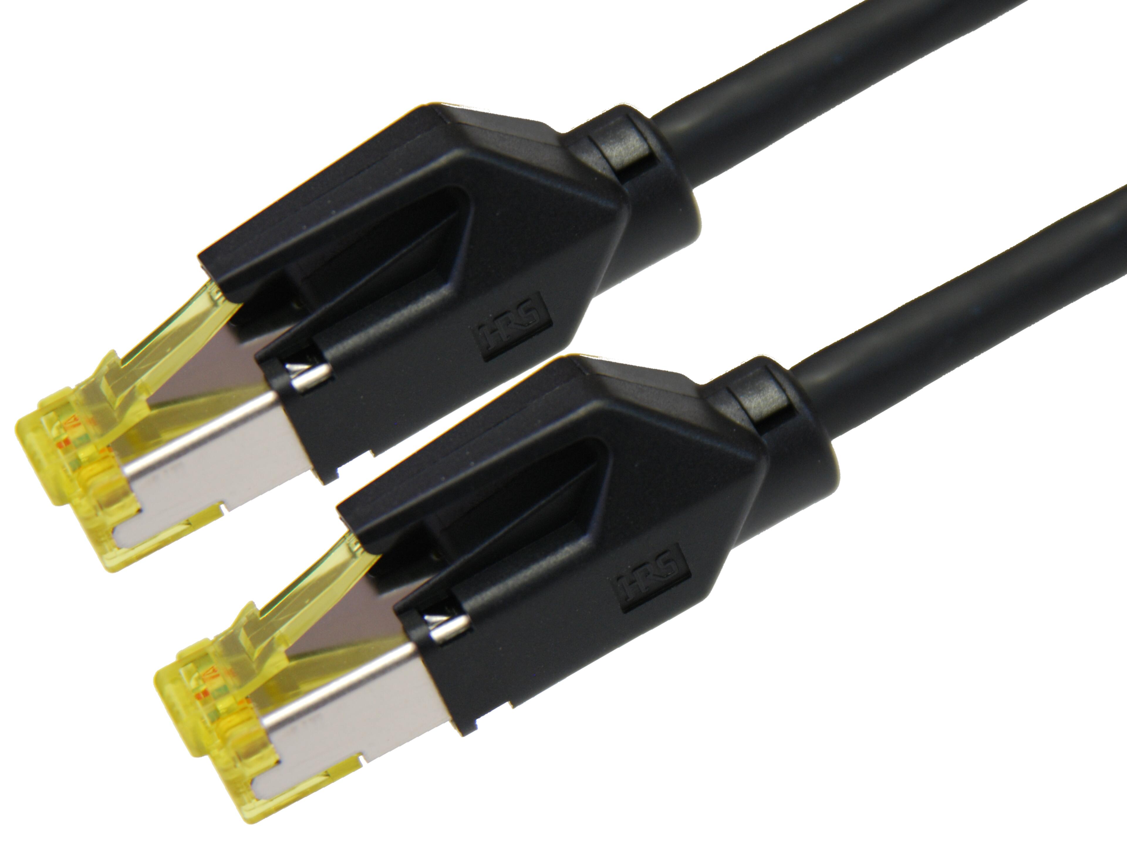 Patch Cable RJ45 S/FTP Cat6a 3m Black