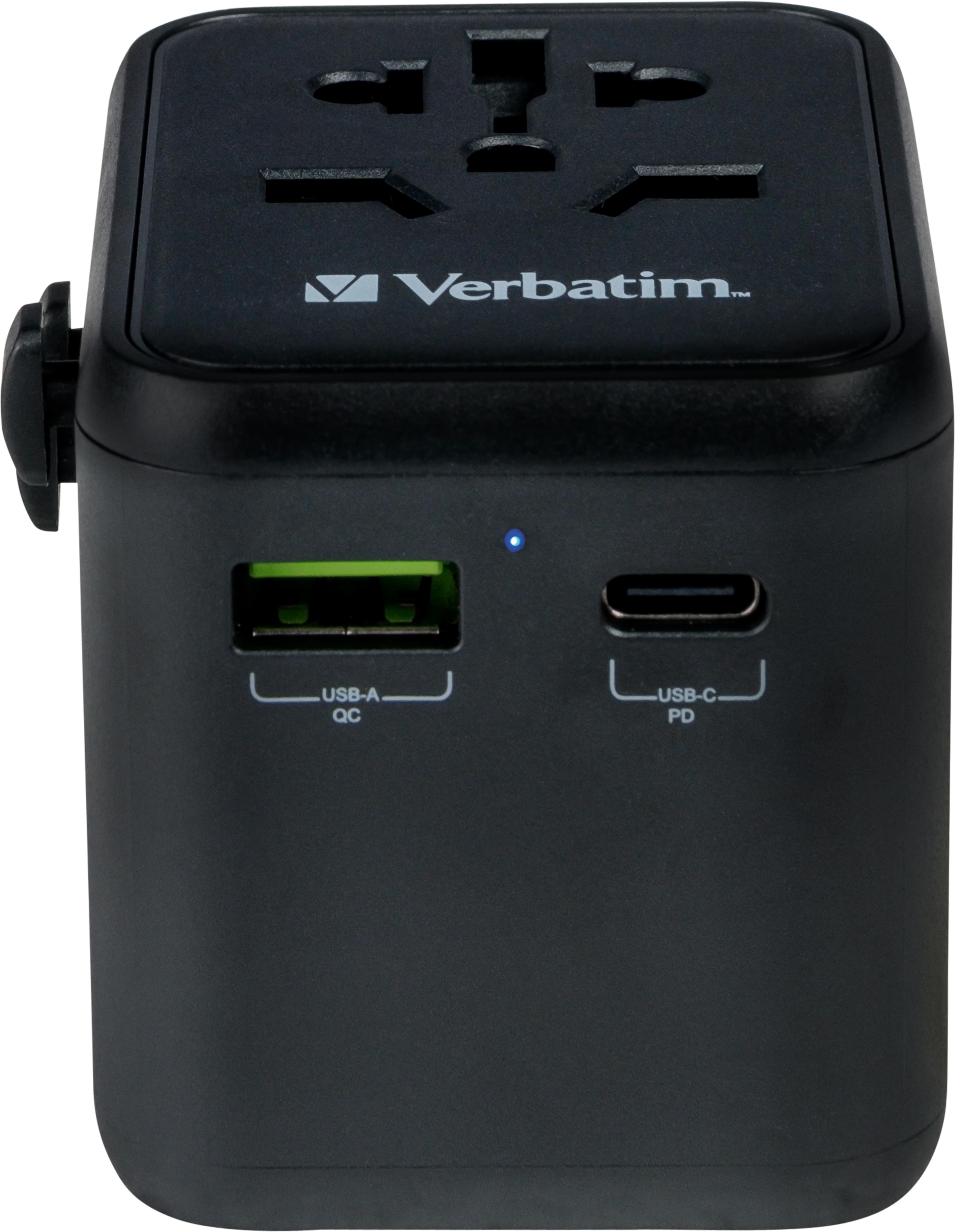 Verbatim World + 2x USB Travel Adapter