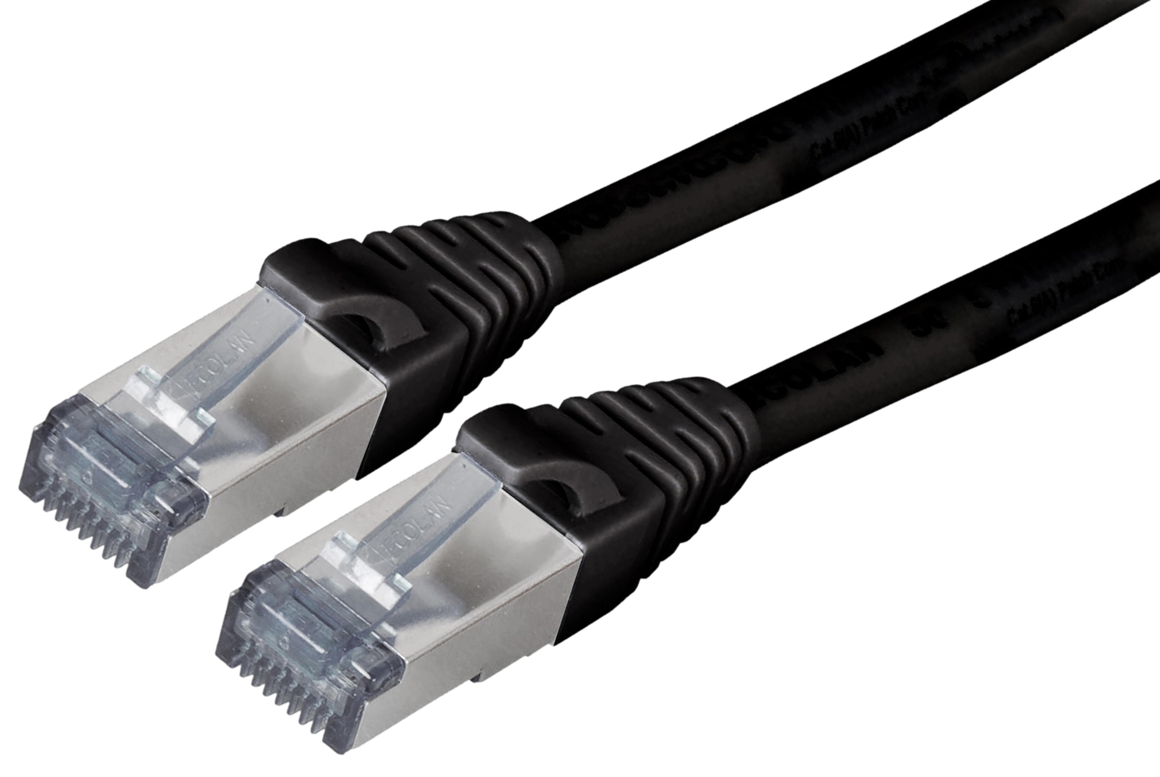 Patch Cable RJ45 S/FTP Cat6a 5m Black