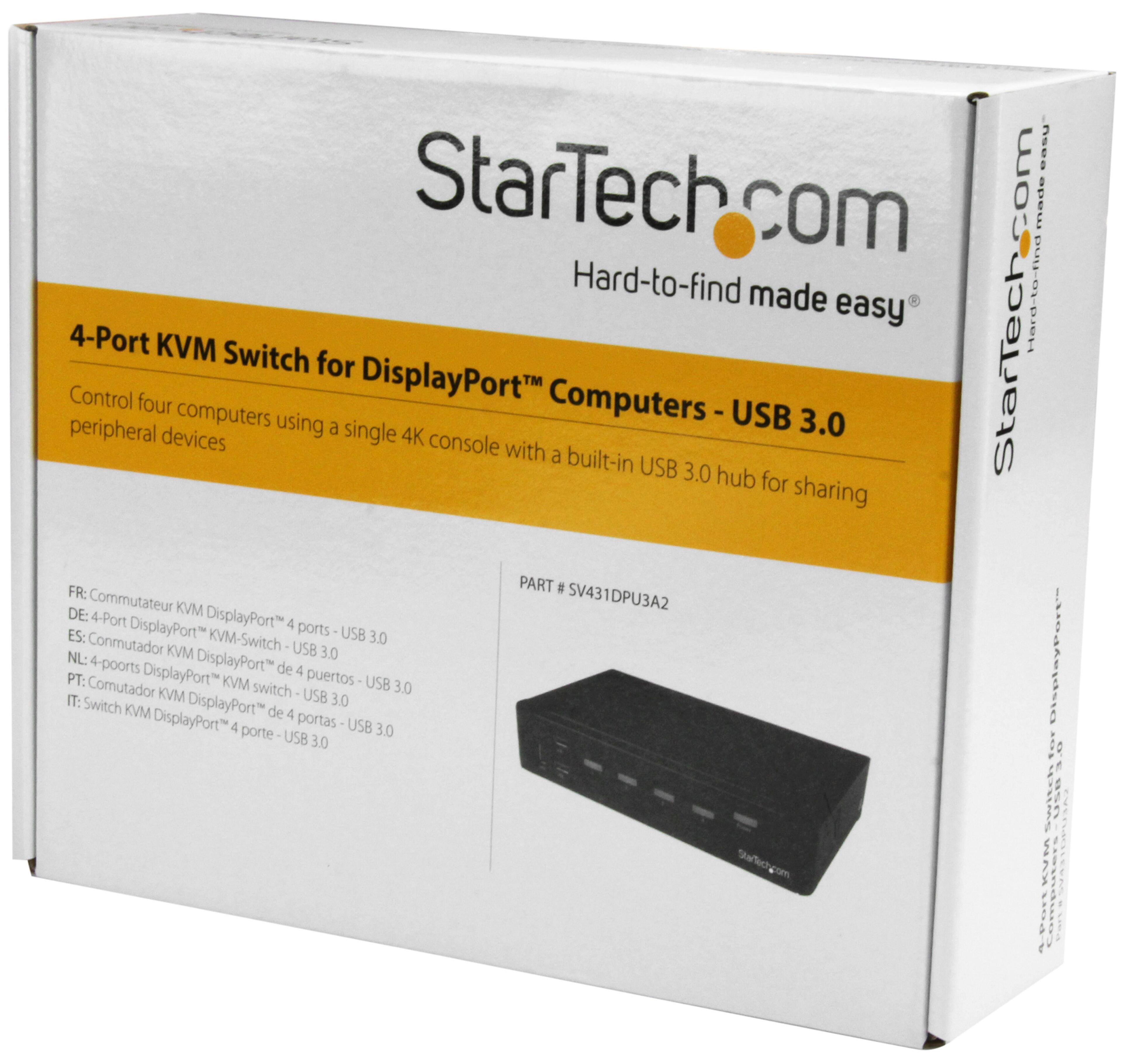 StarTech DisplayPort KVM Switch 4-port