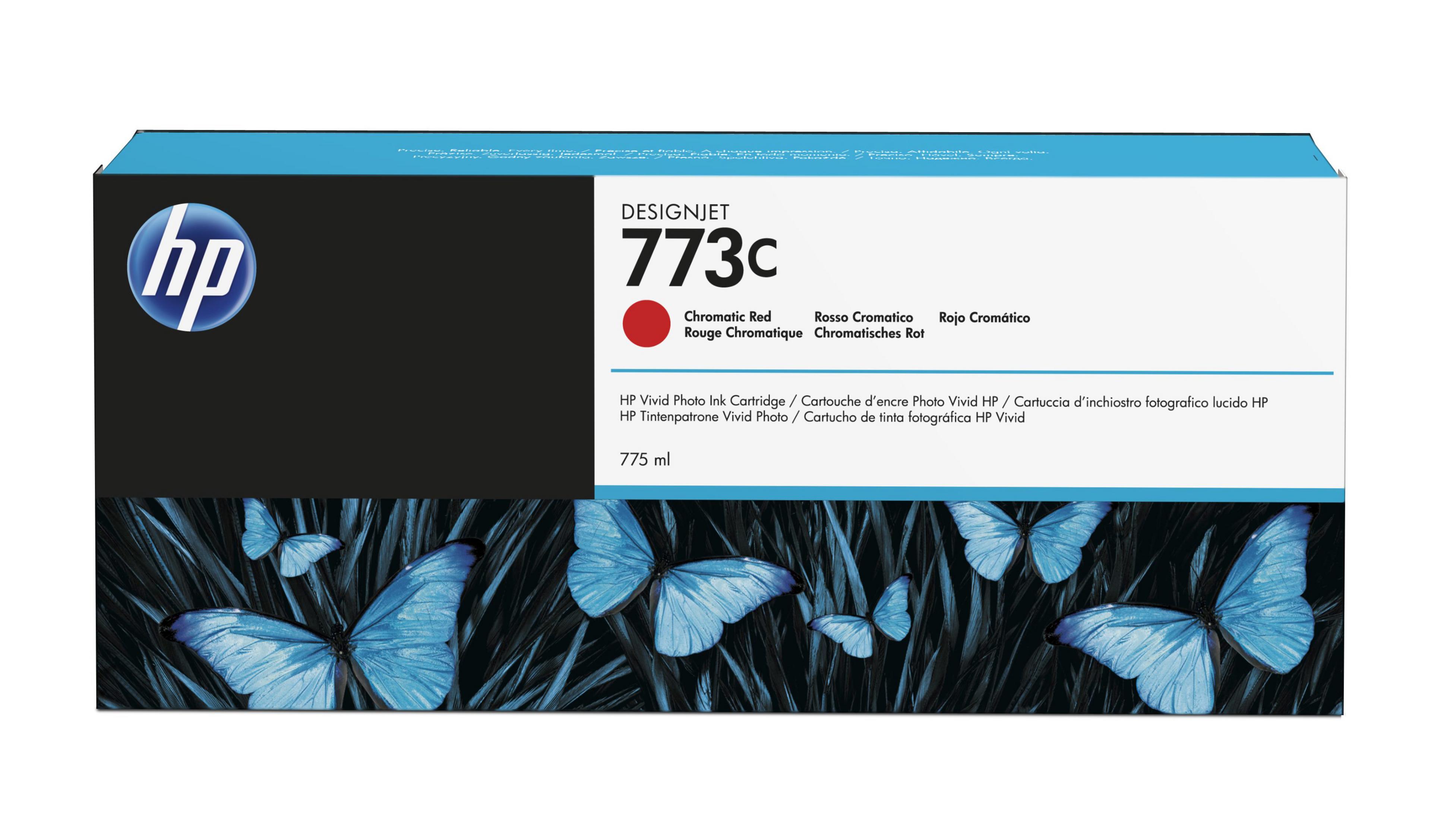 HP 773C Ink Chrome Red