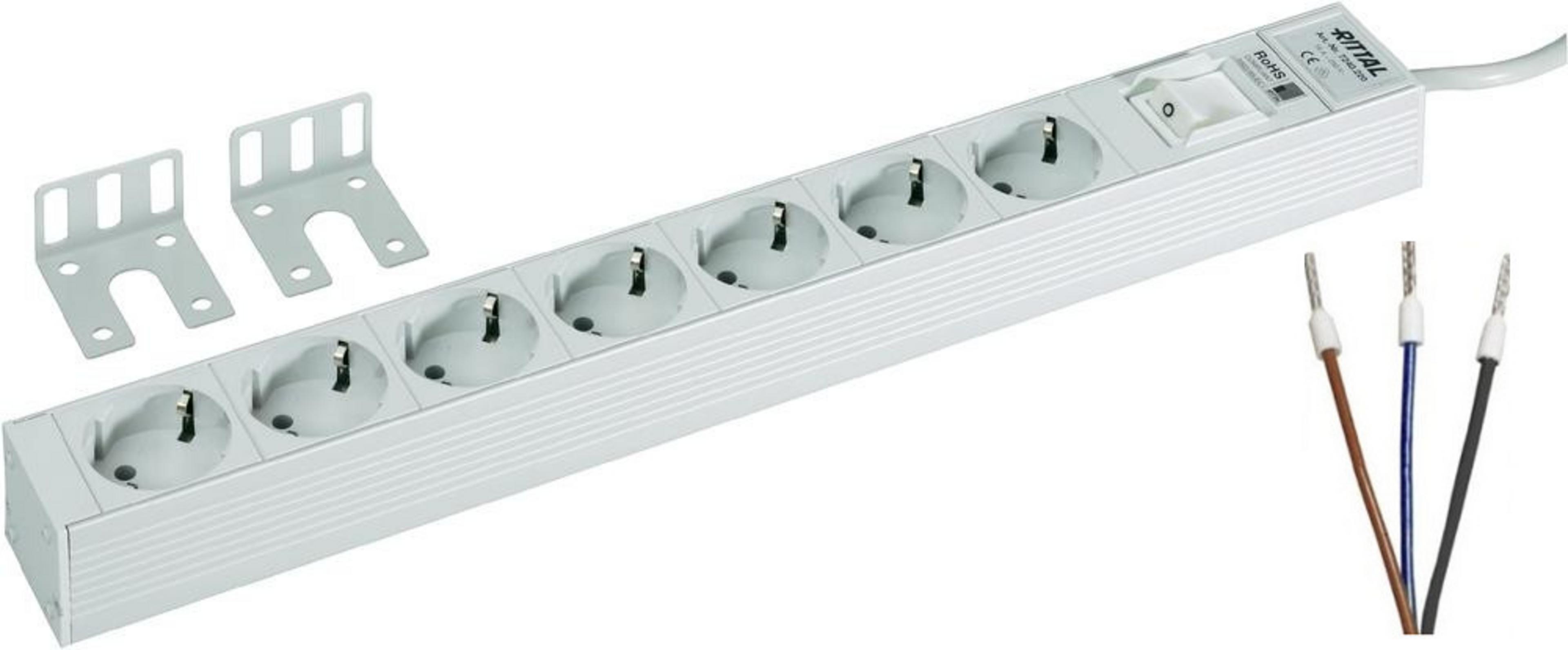 Rittal Steckdosenleiste 7fach, Schuko