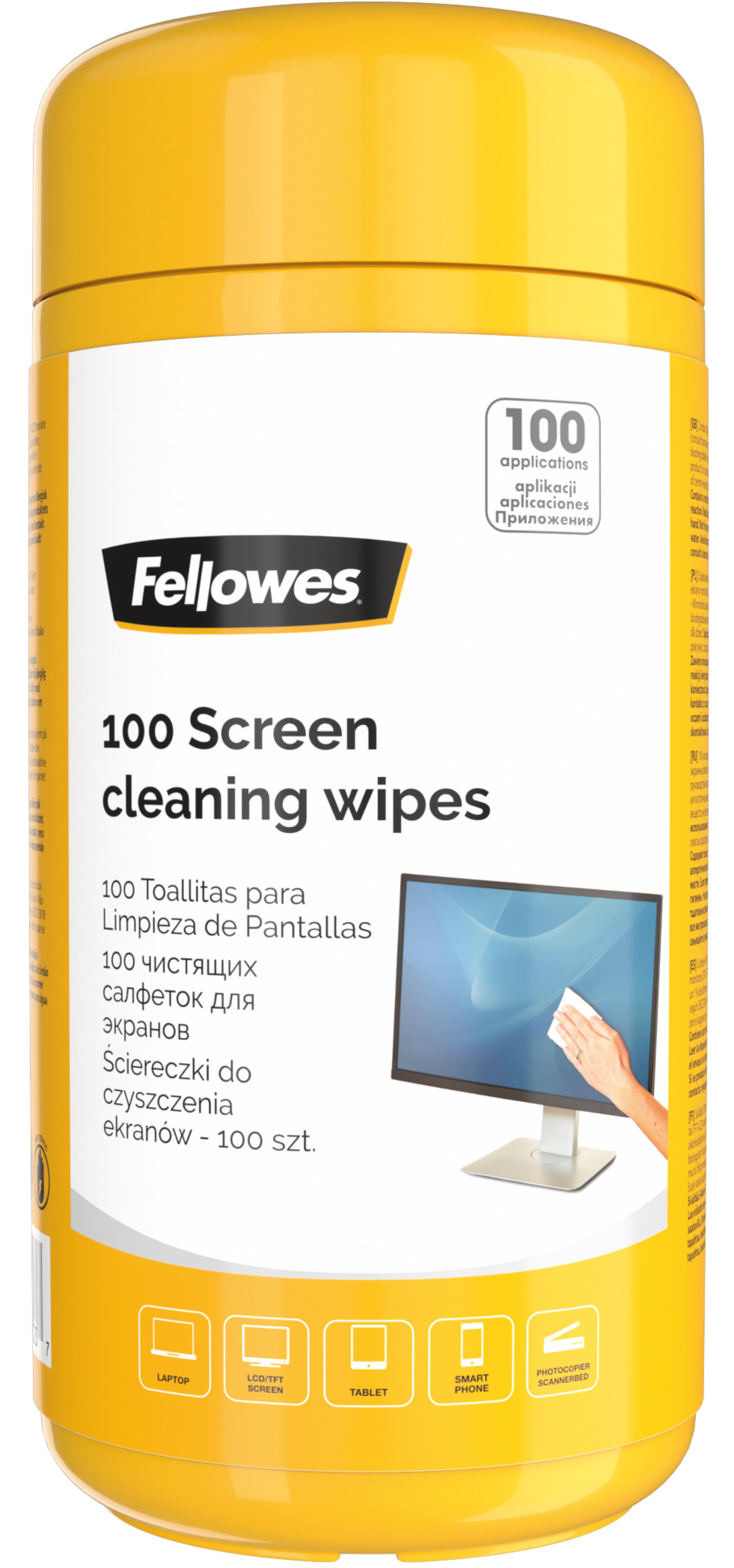 Fellowes Toallitas limpiadoras pantalla