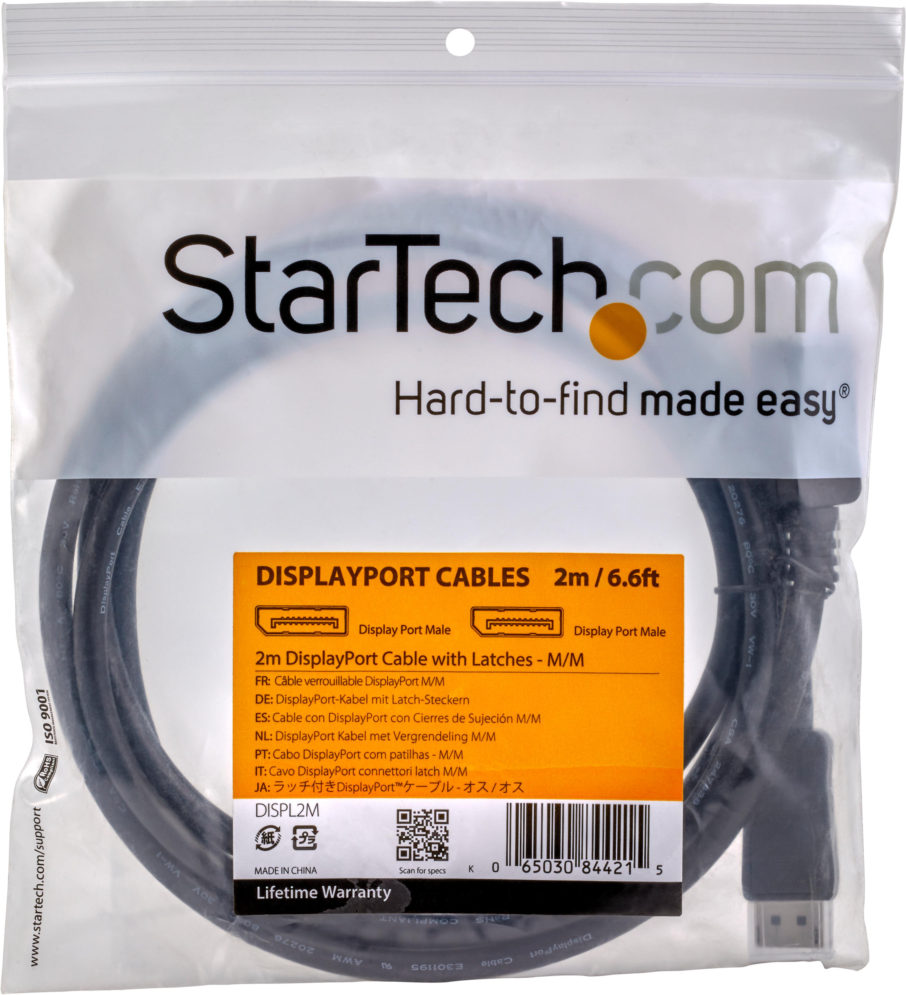 StarTech DisplayPort Cable 2m