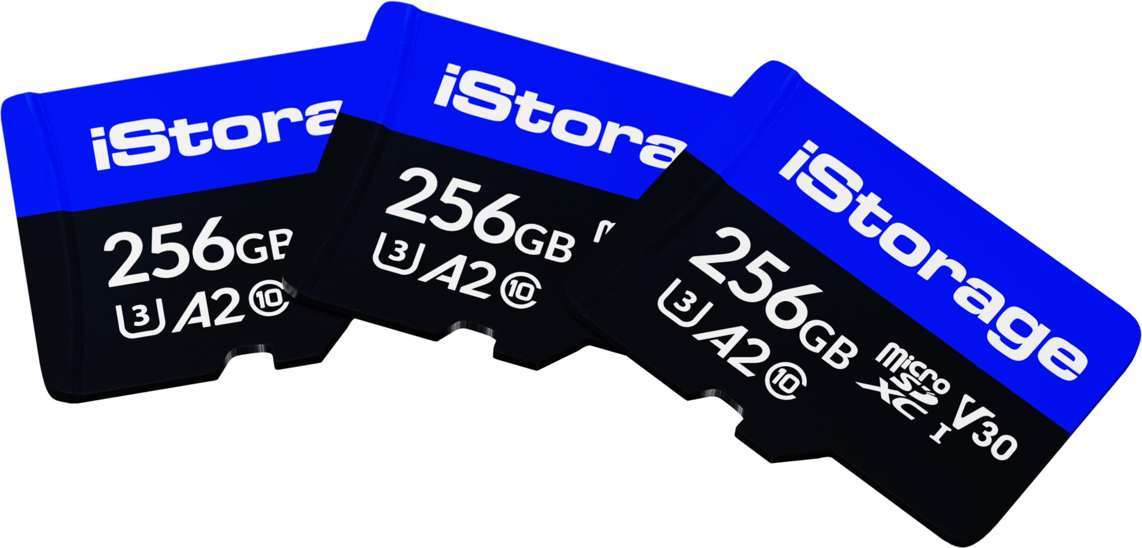iStorage microSDXC Card 256GB 3-pack