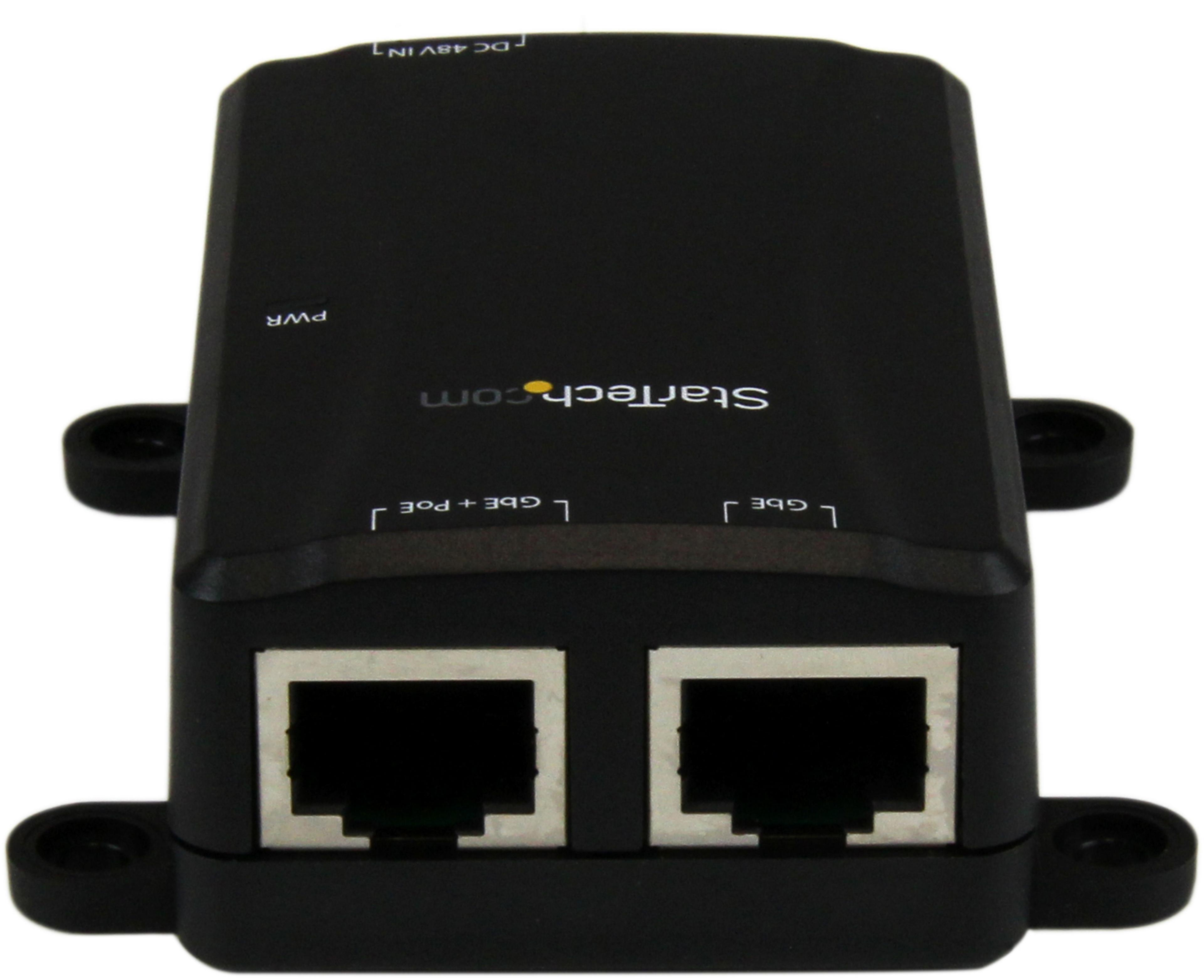 StarTech 1-Port Gigabit PoE+ Injector