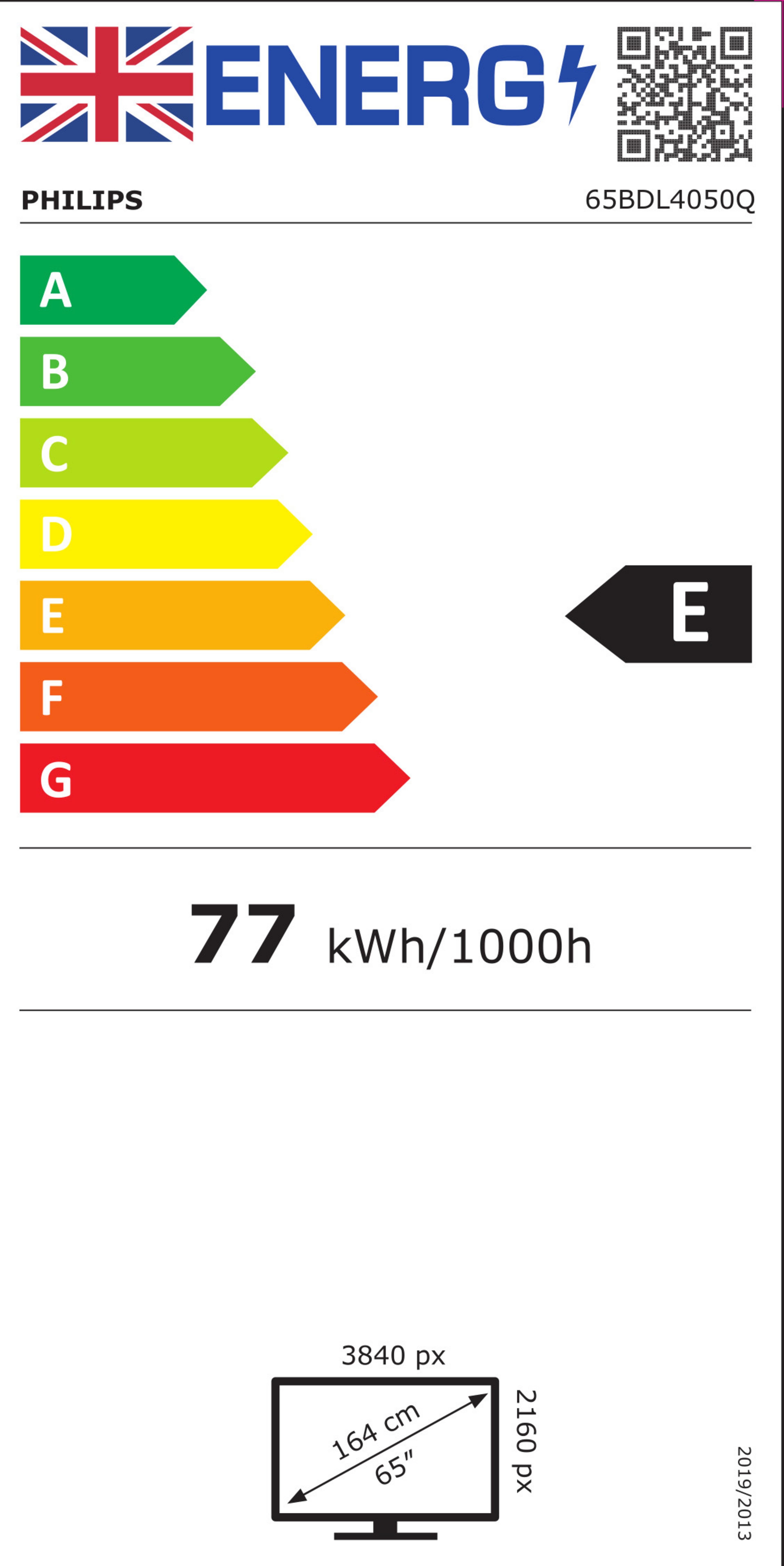 Philips 65BDL4050Q Display