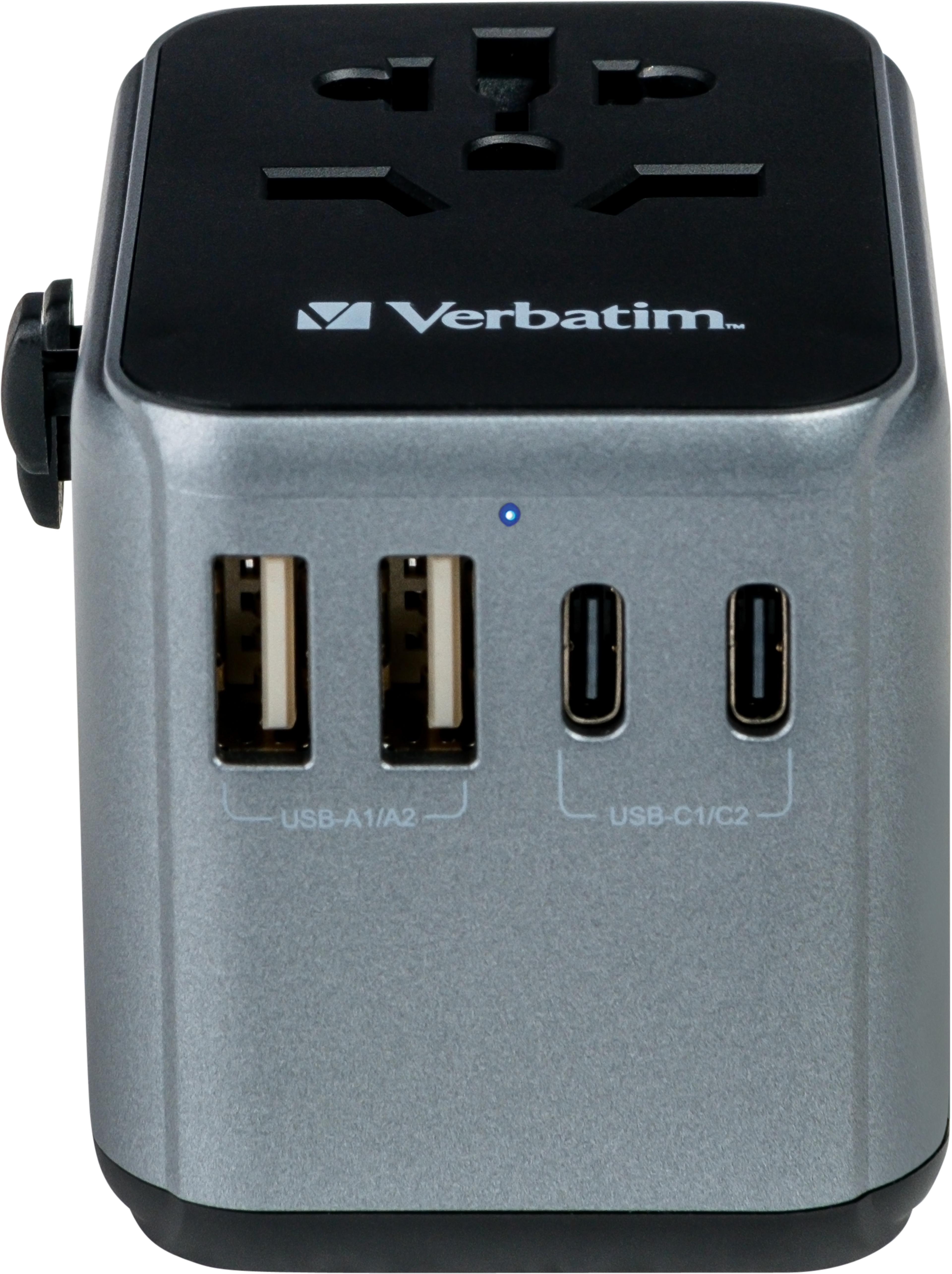 Verbatim World + 5x USB Travel Adapter