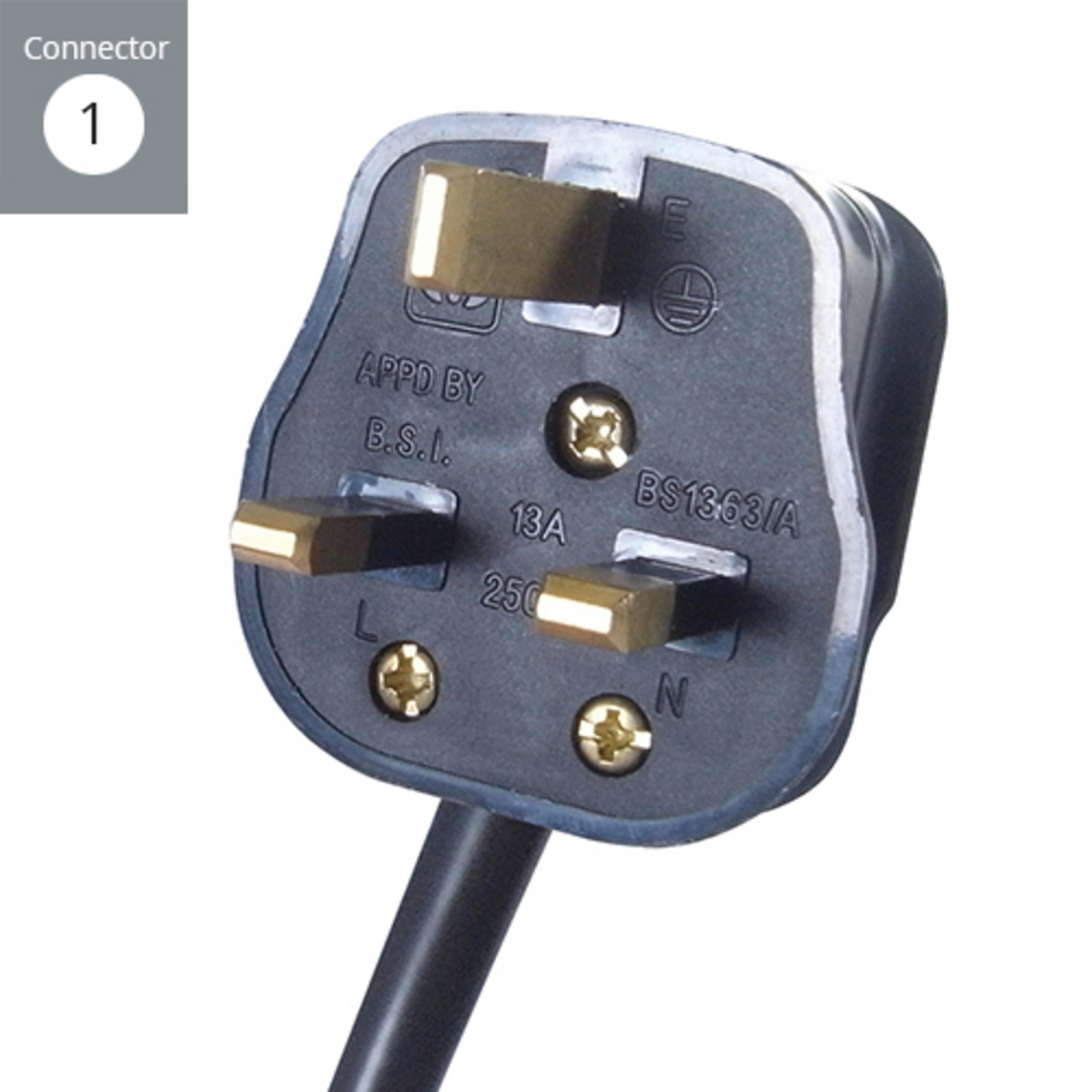 ConnektGear 3m 6 Way Surge Protected