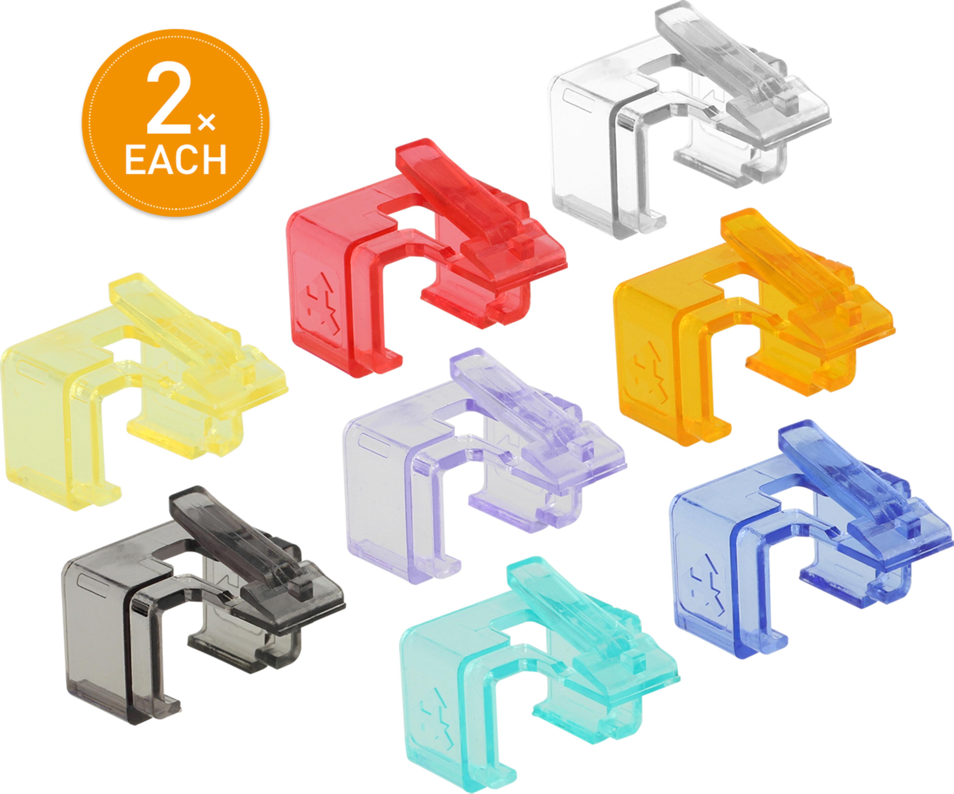 Connector Repair Clips 16x Asstd Colours