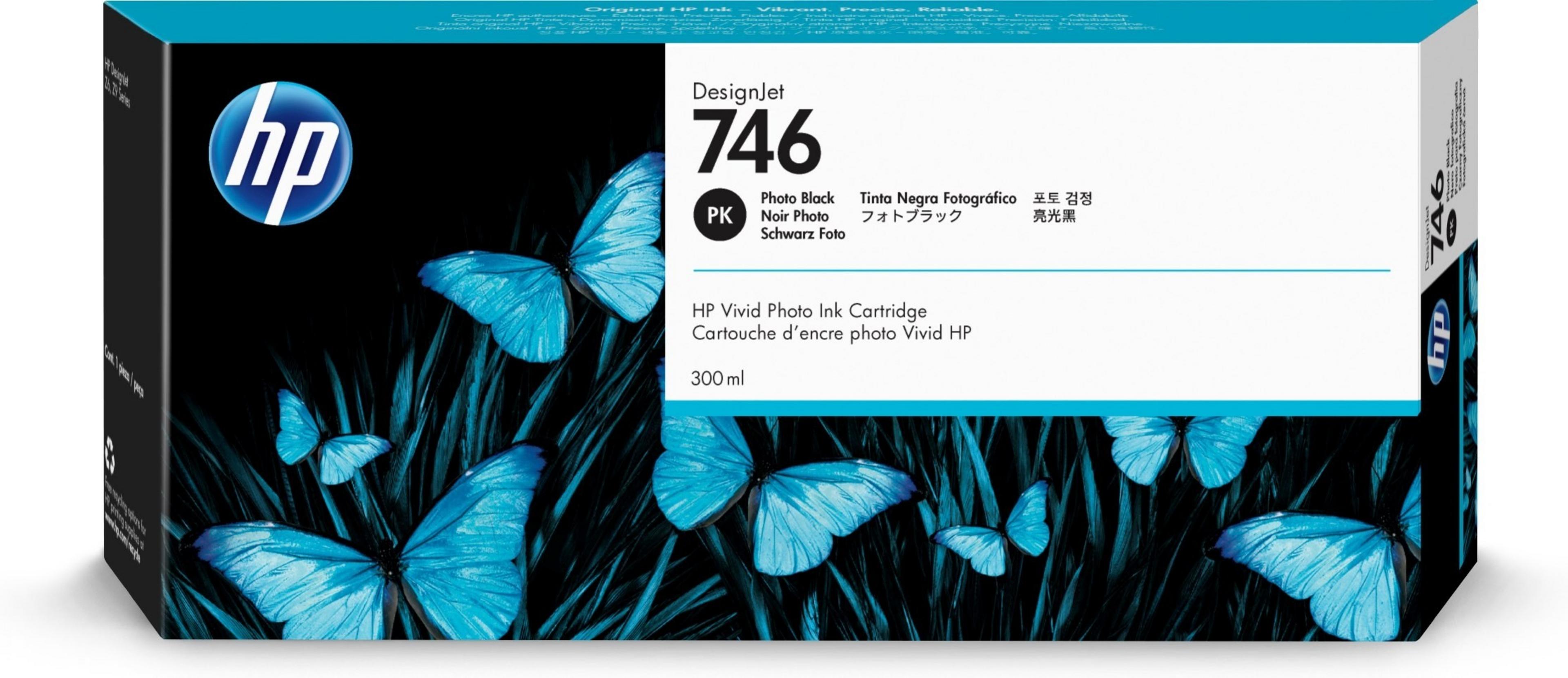 HP 746 Tinte fotoschwarz 300 ml