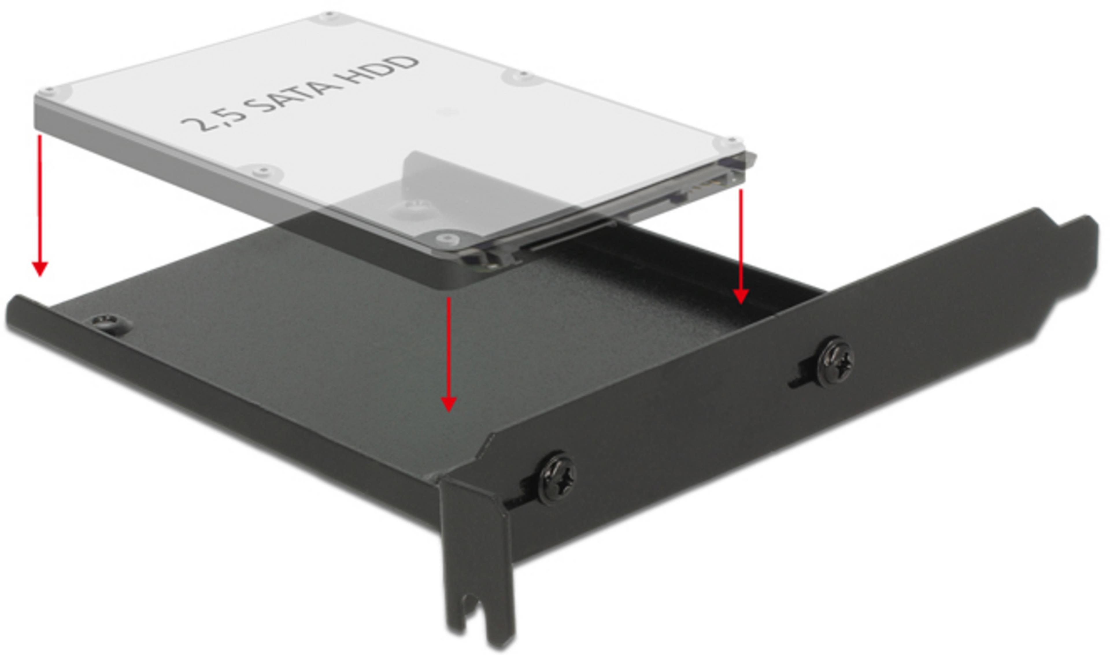 Delock 6,4cm (2,5") PC Slot Einbaurahmen