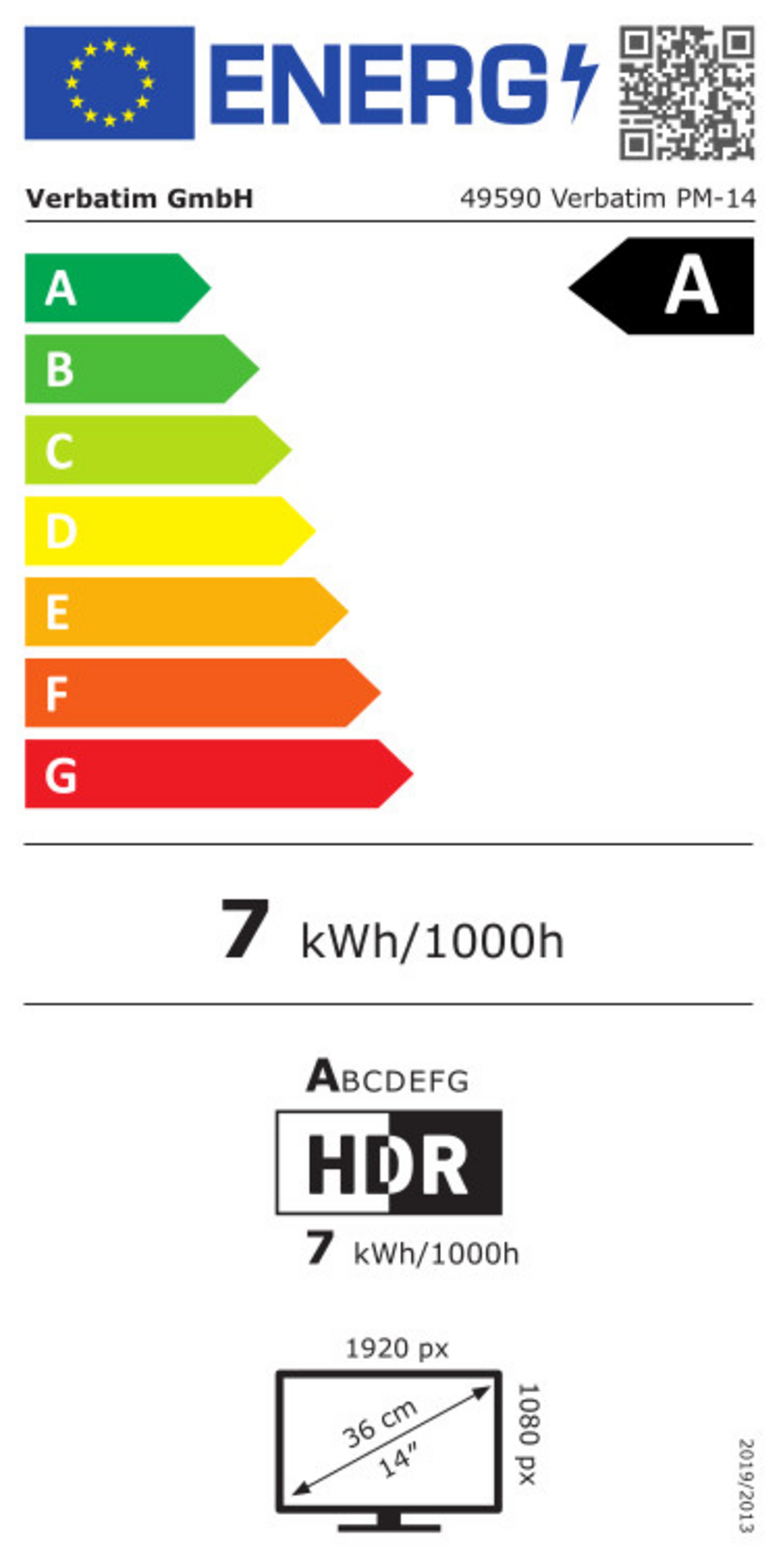 Verbatim PM-14 tragbarer Monitor
