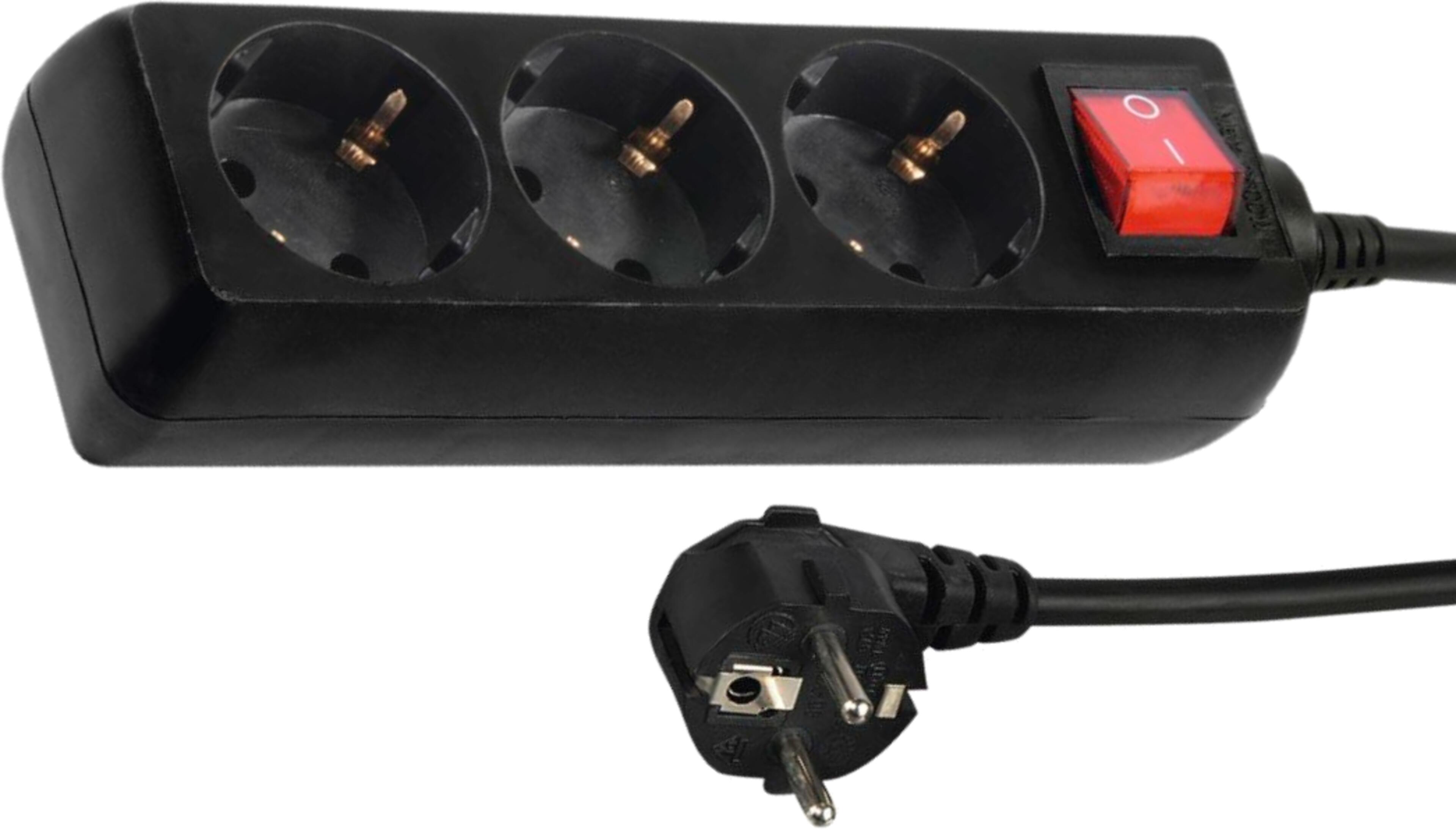 Power Strip 3-way 1.4m w/ Switch