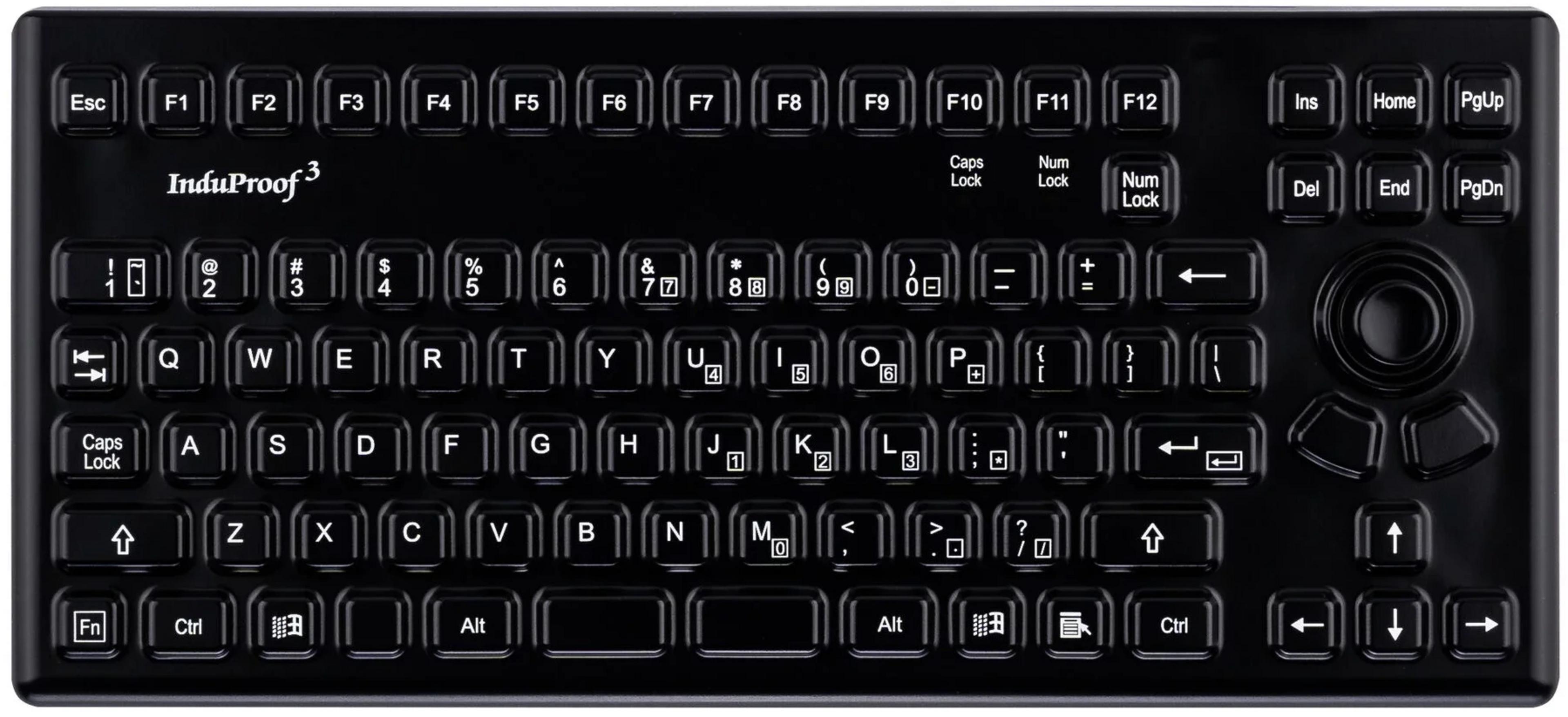 GETT InduProof 3 Silikontastatur schwarz