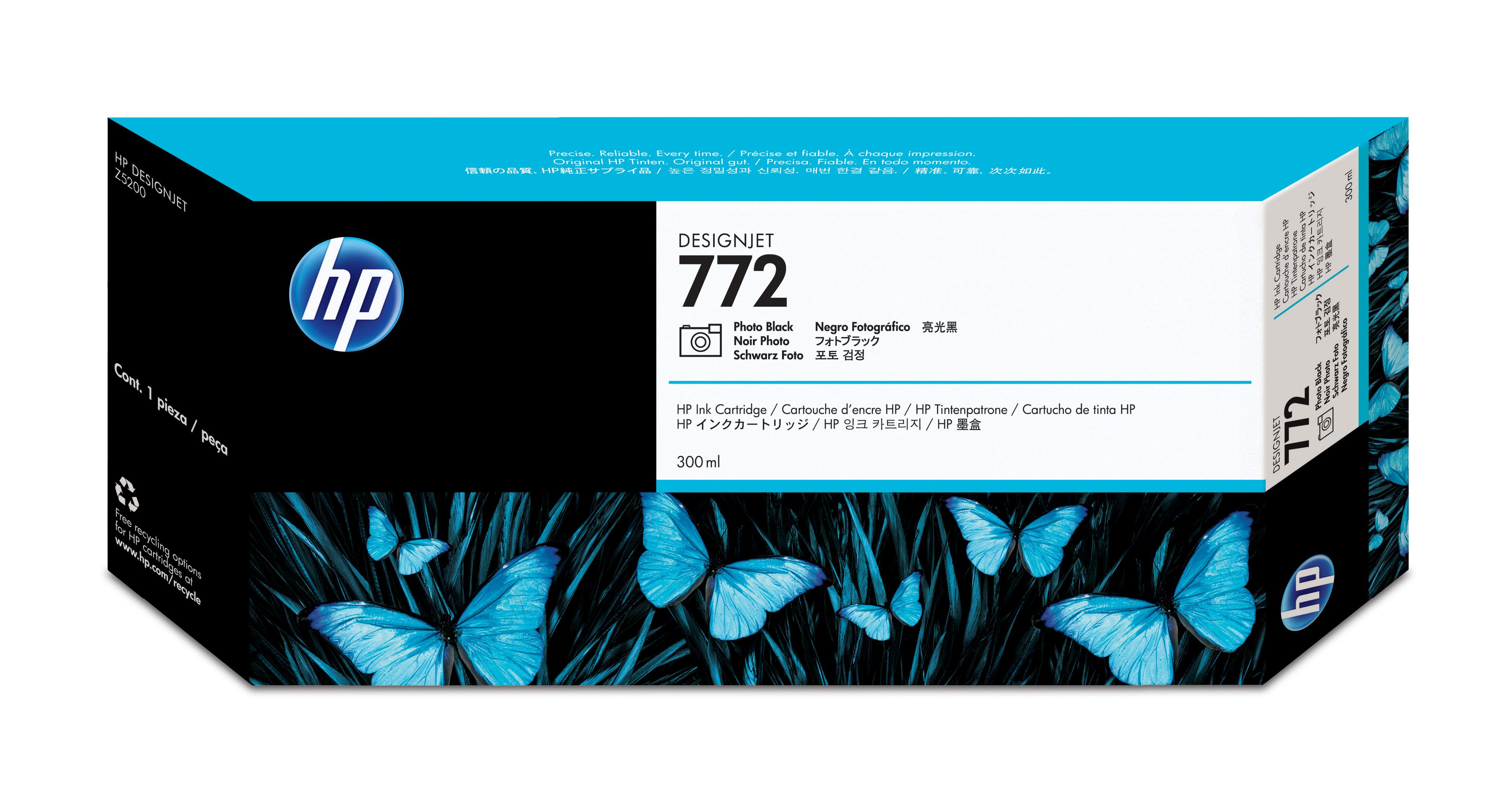HP 772 Ink 300ml Photo Black