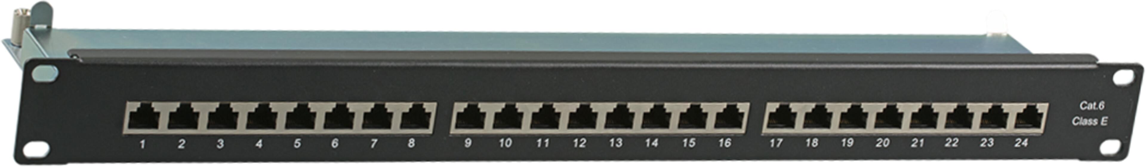 Patchpanel RJ45 LSA+ 24-fach Cat6