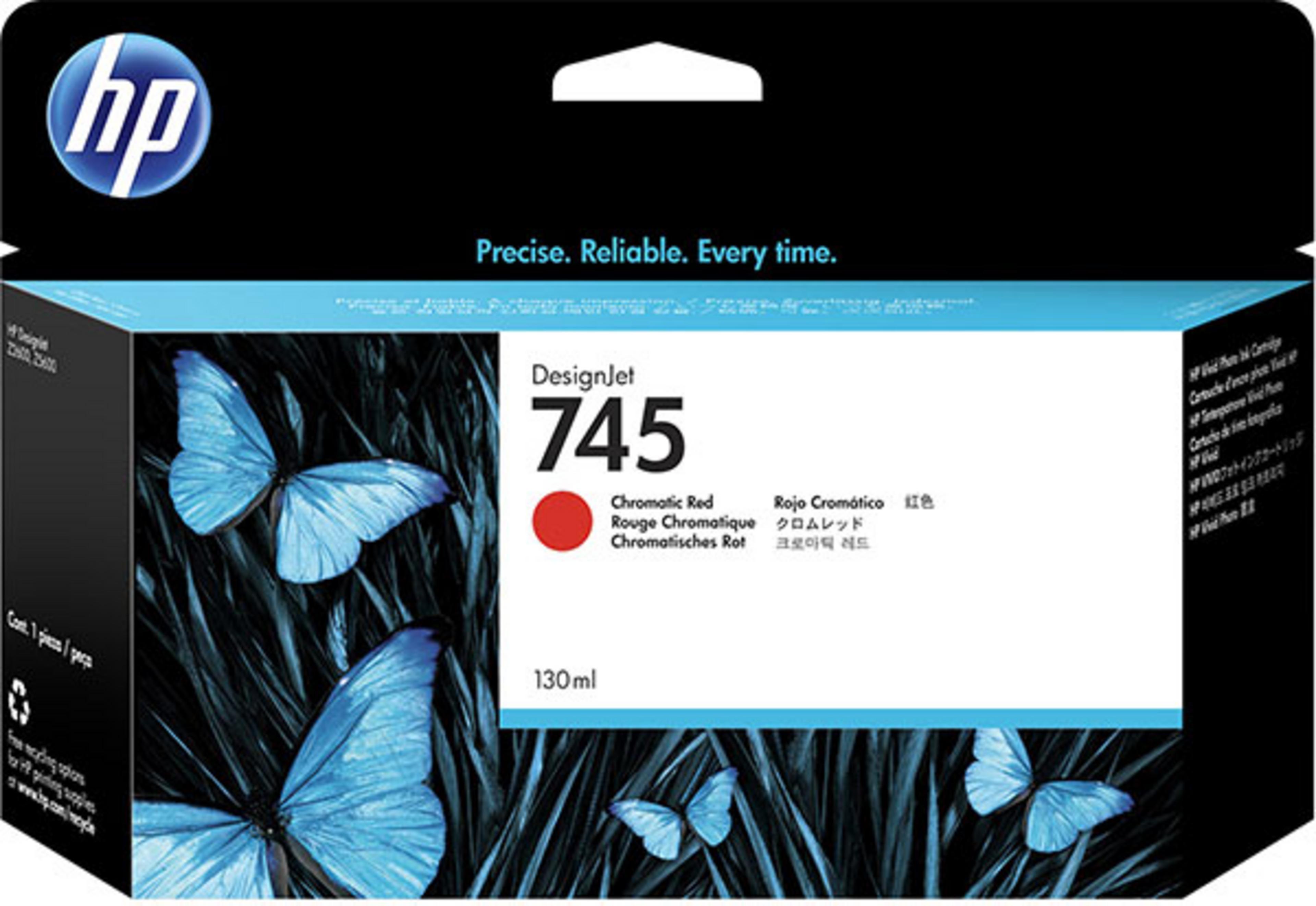 HP 745 Tinte 130 ml chromrot