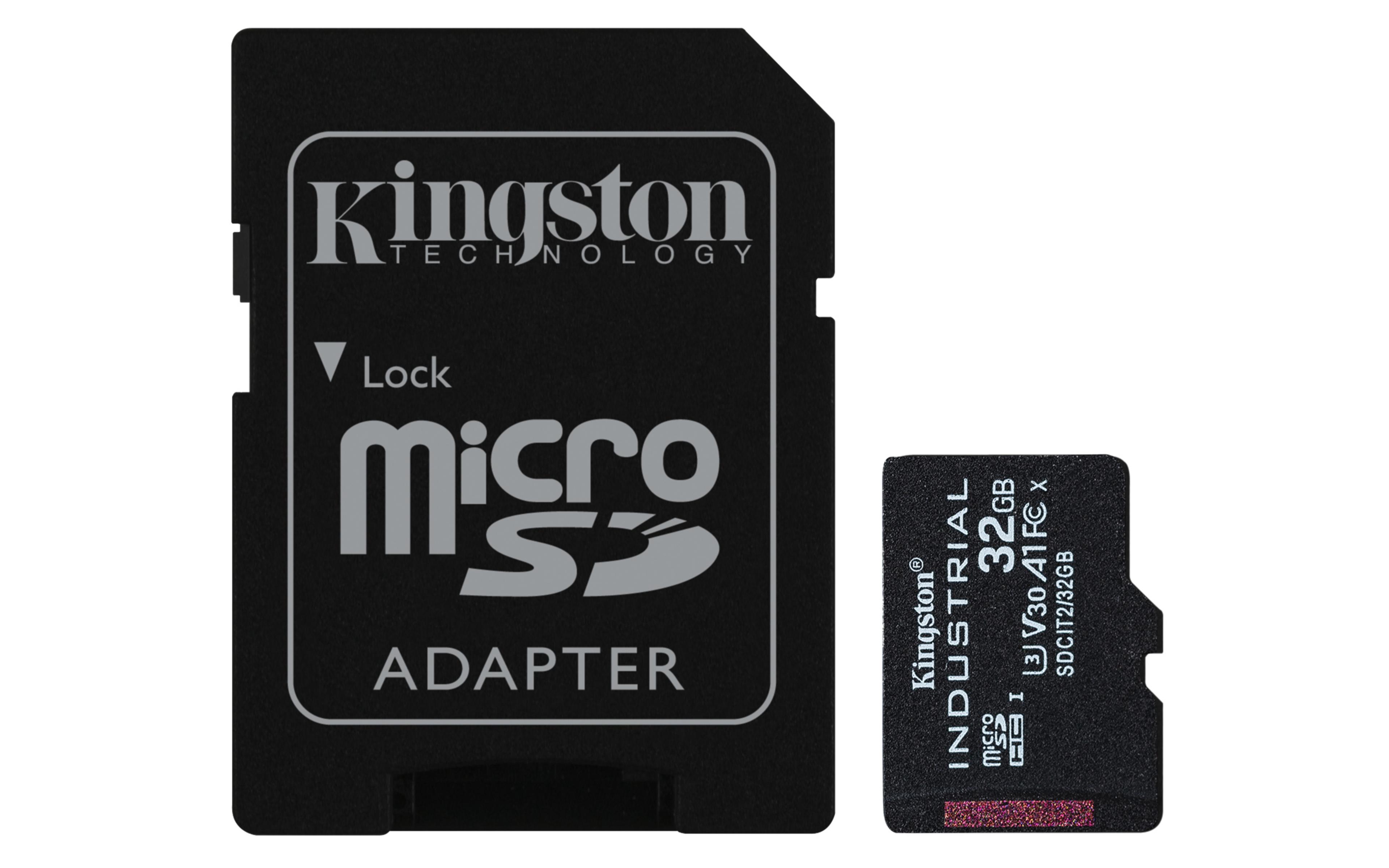 Kingston 32GB Industrielle microSDHC+Ad.