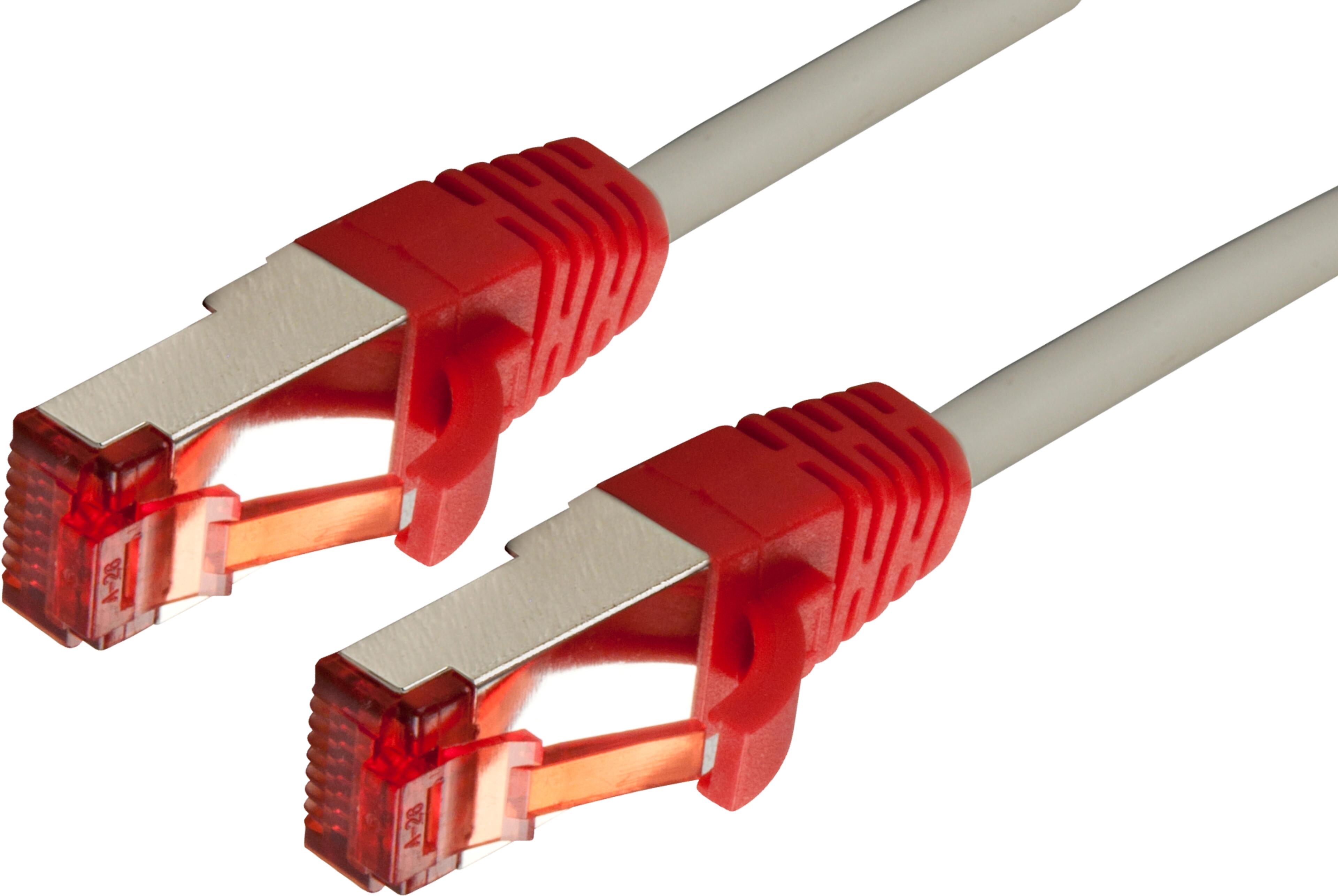 Cbl patch RJ45 (X) S/FTP Cat6 2m gri/rou