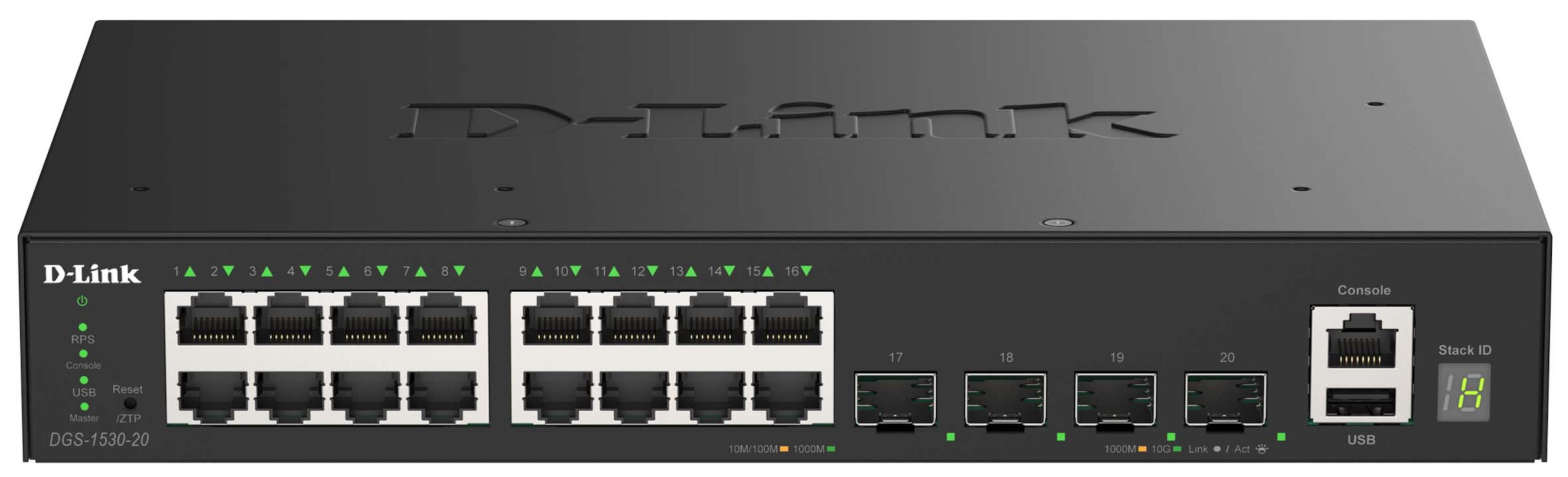 D-Link DGS-1530-20/E 20-port Switch